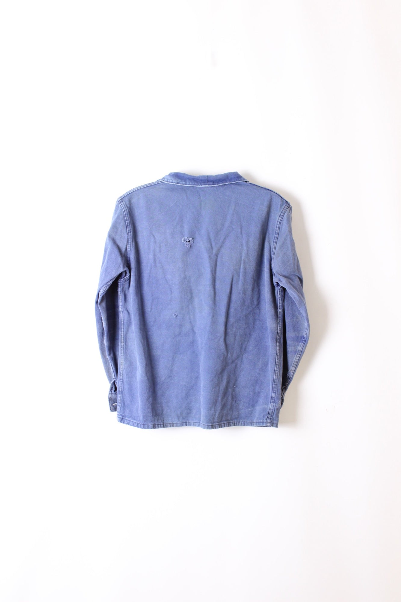 VINTAGE WORK CHORE JACKET SPLATTER BLEU DE TRAVAIL - S/M