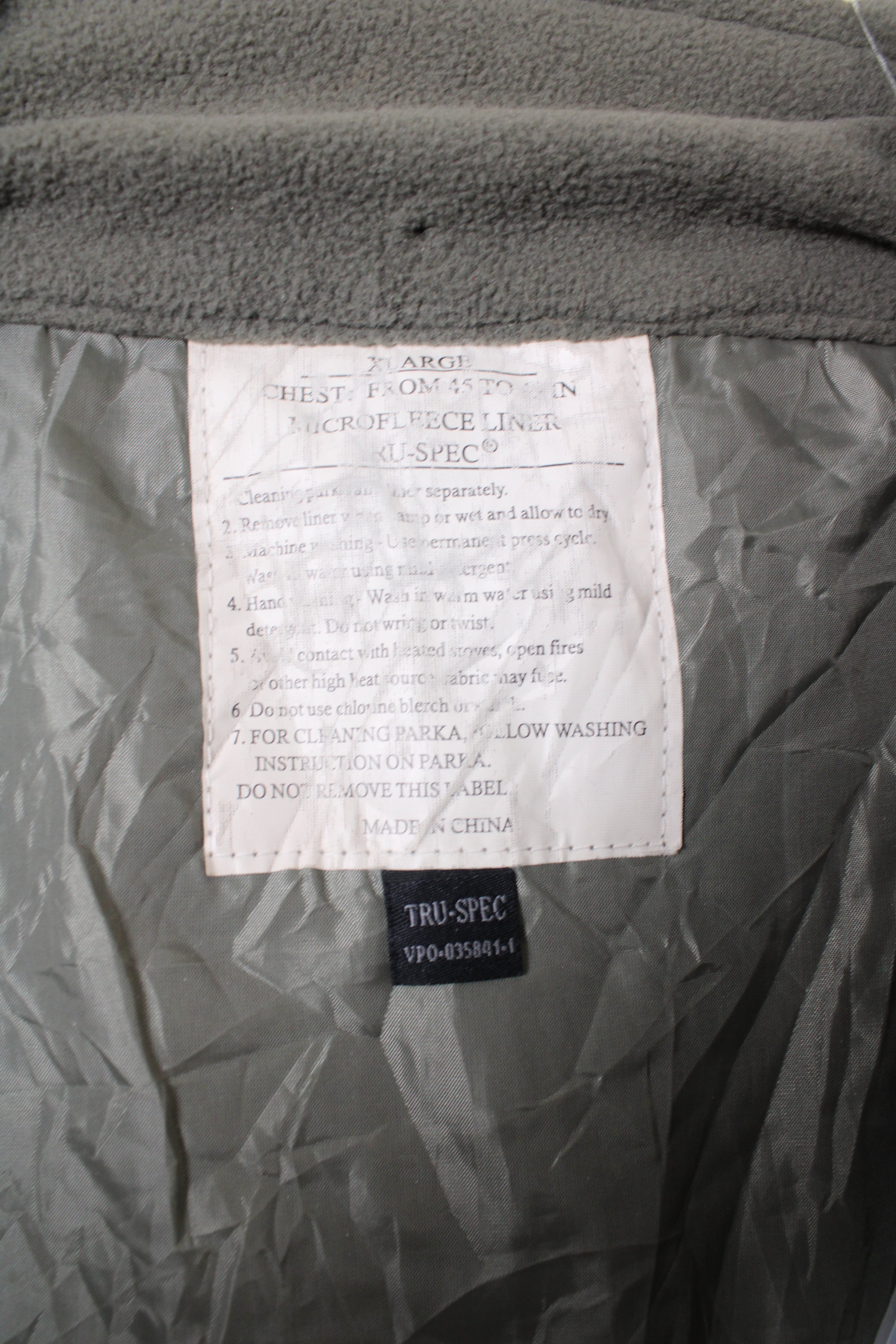 TRU-SPEC H20 3 IN 1 PARKA PROOF ECWCS GREEN - XL