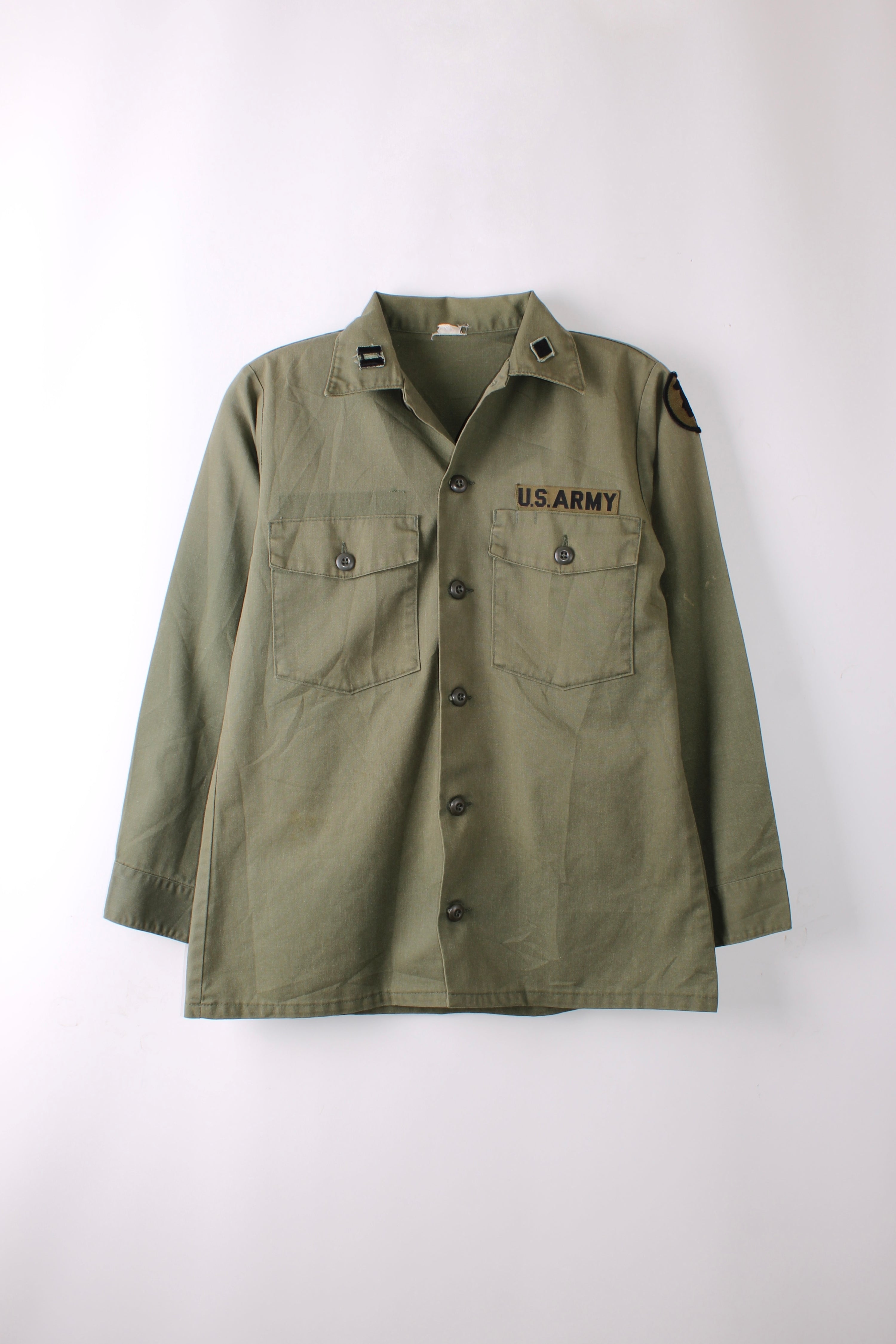 US ARMY OG 507 FATIGUE SHIRT GREEN - M/L