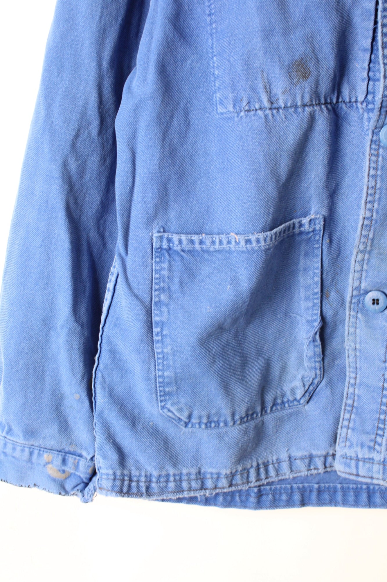 VINTAGE WORK CHORE JACKET PAINTER BLEU DE TRAVAIL - M/L