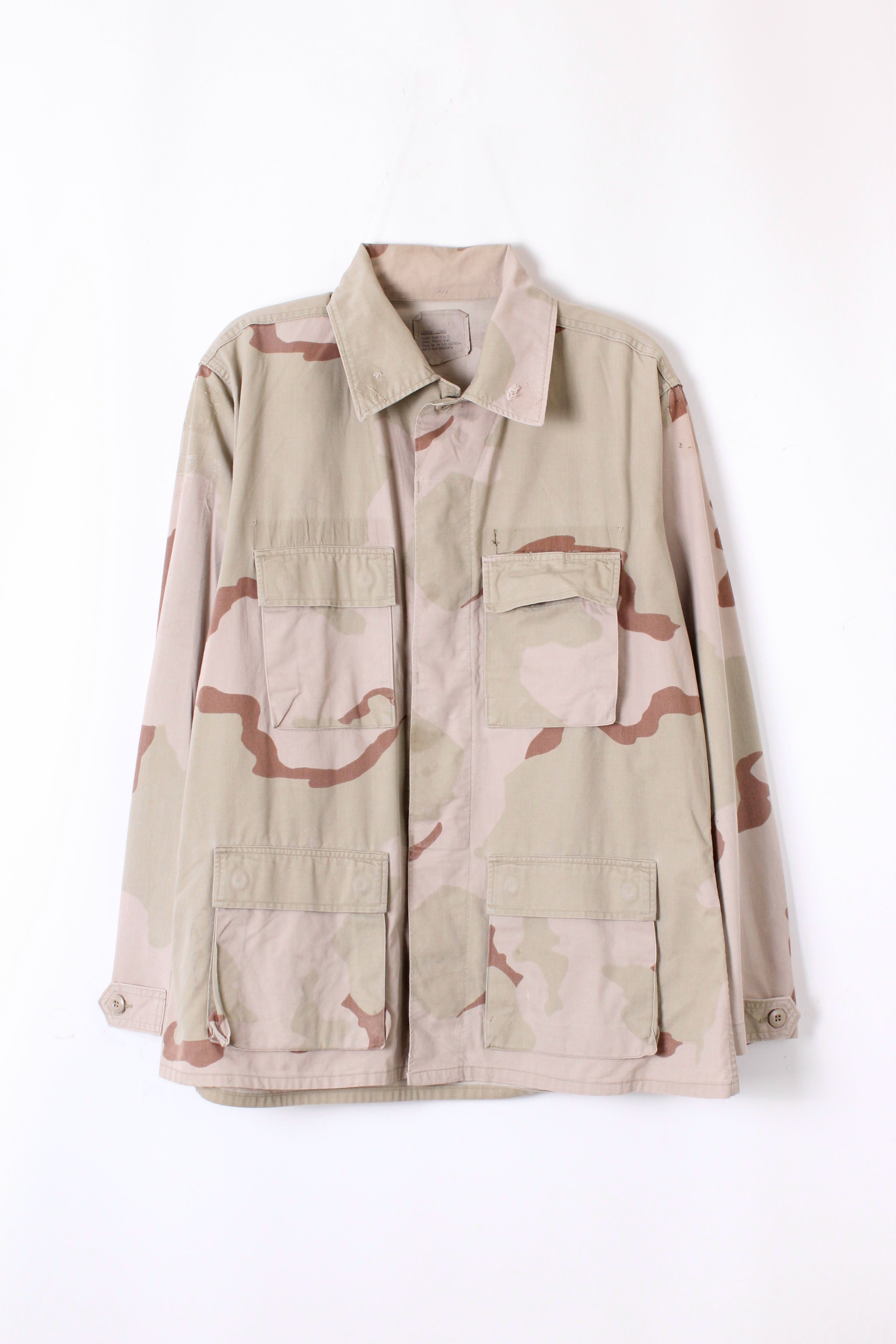 FIELD JACKET BDU US ARMY DESERT CAMO 3 COLORS - LARGE LONG