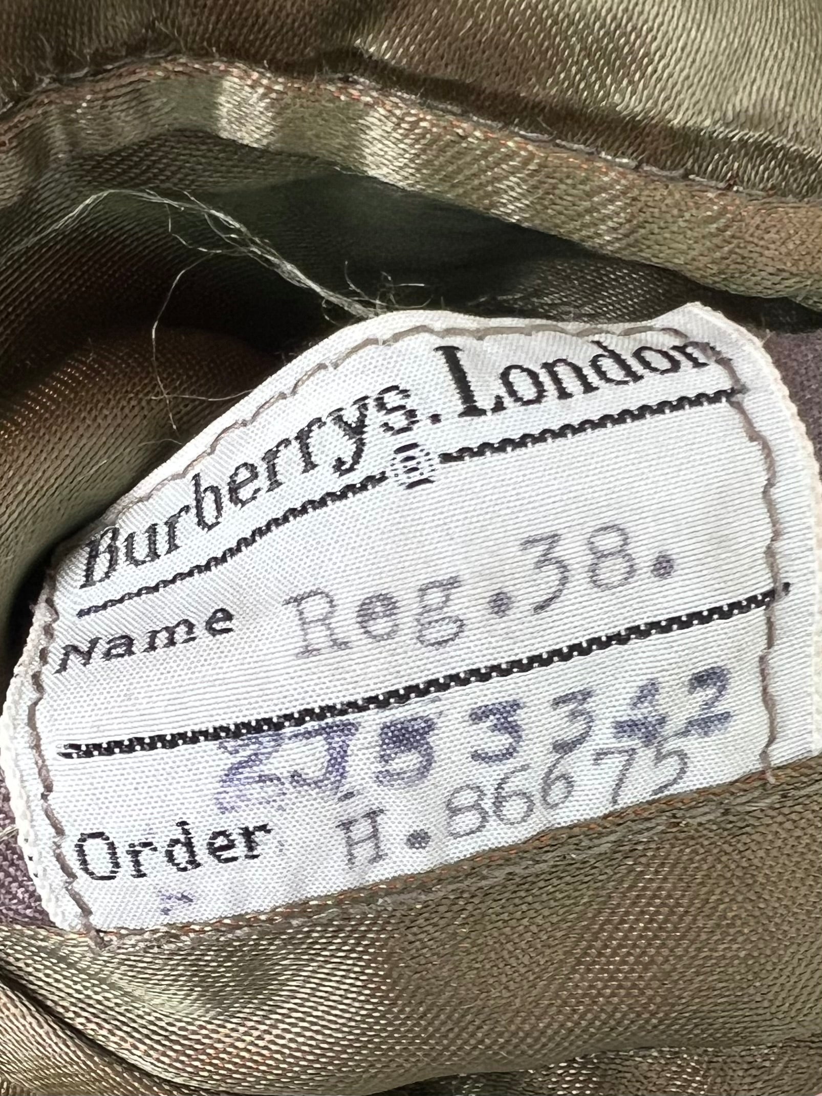 BURBERRY VINTAGE WOOL COAT TWEED CHECK PATTERN - L/XL