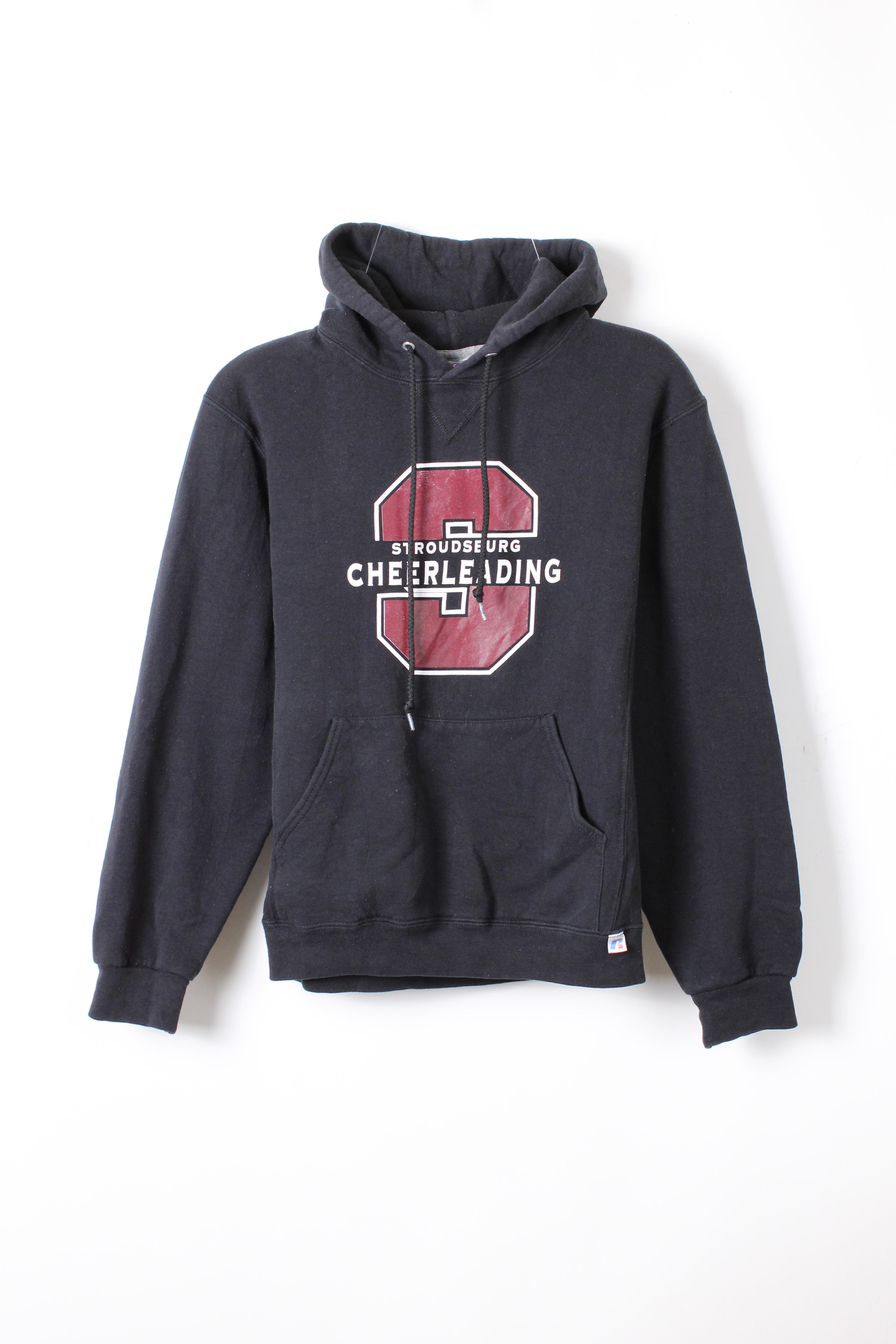RUSSELL ATHLETIC VINTAGE HOODIE BLACK CHEERLEADING - S