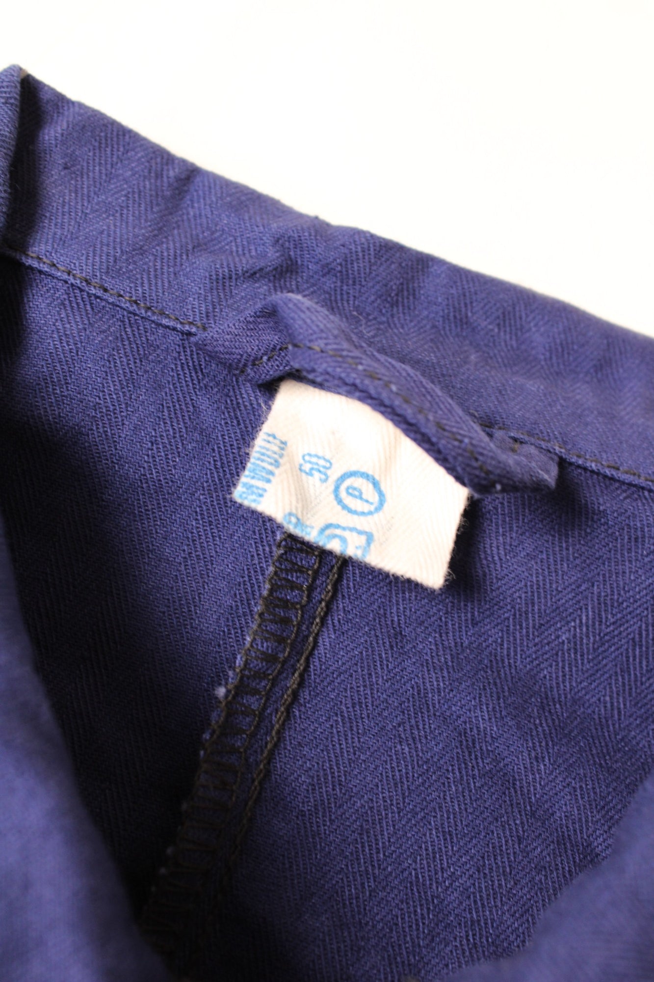 VINTAGE WORK SHIRT JACKET HBT BLEU DE TRAVAIL - M/L