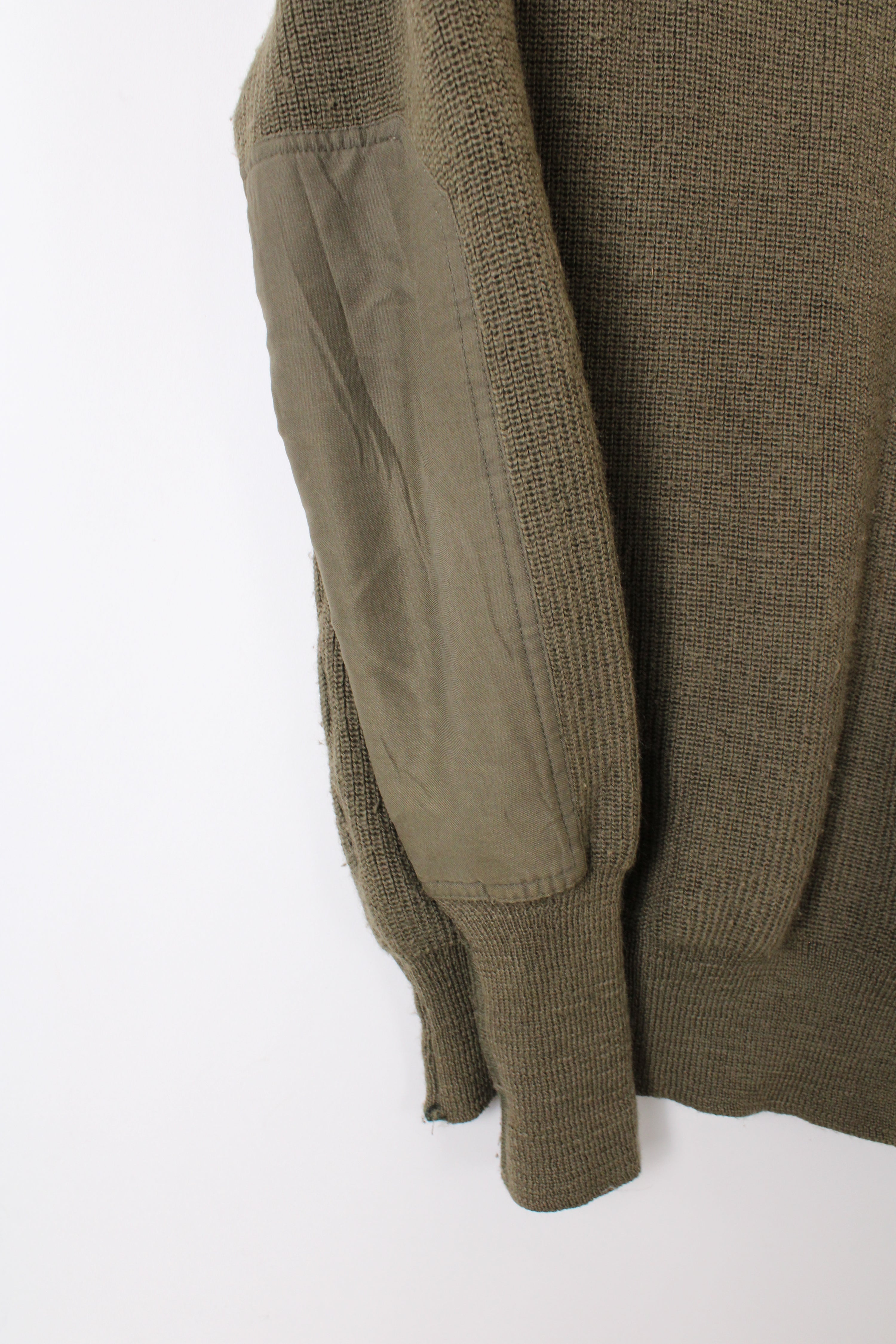 GERMAN ARMY VINTAGE SWEATER OLIVE GREEN - L/XL