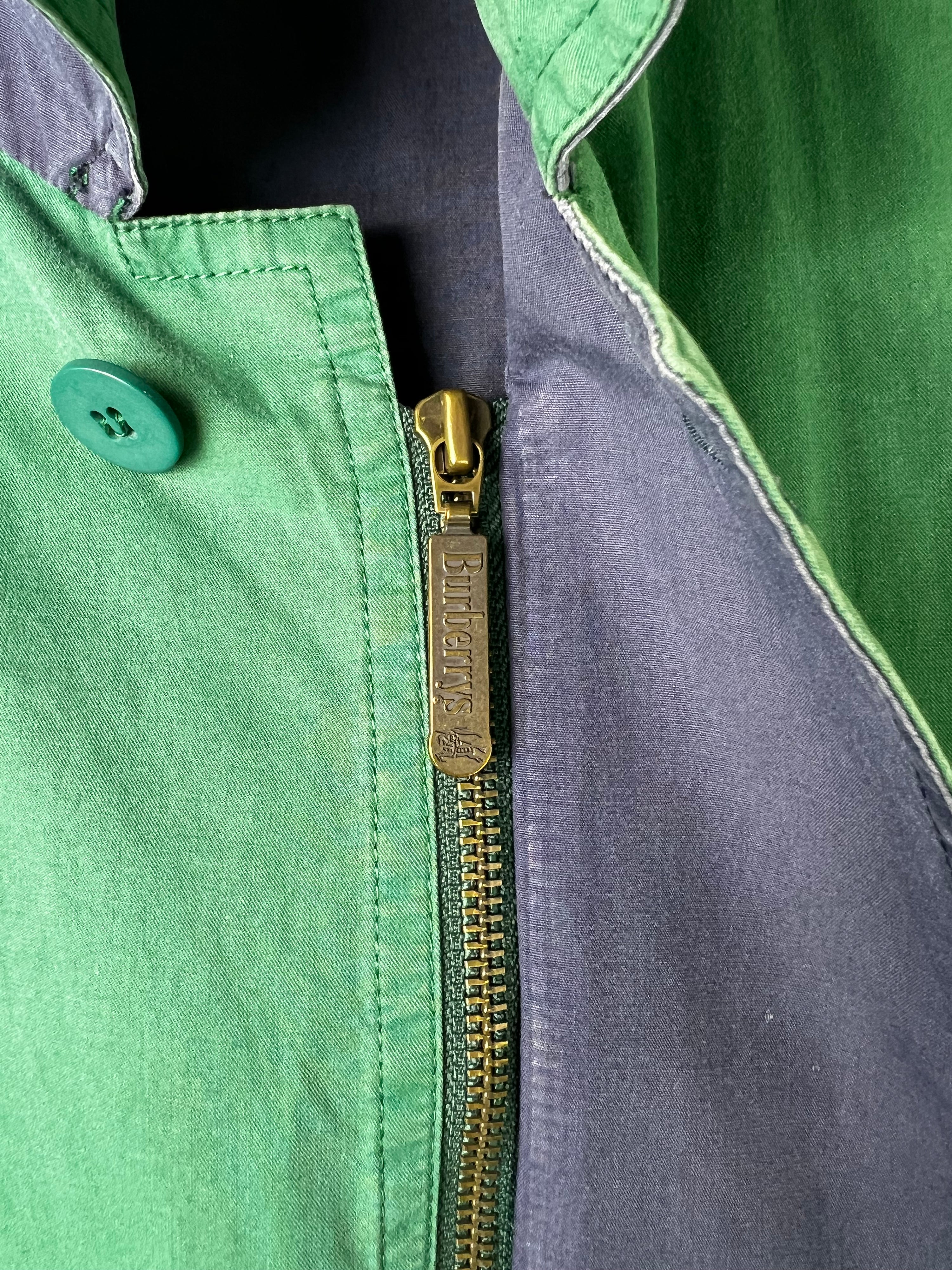 BURBERRY VINTAGE COTTON JACKET MARINA GREEN - L/XL