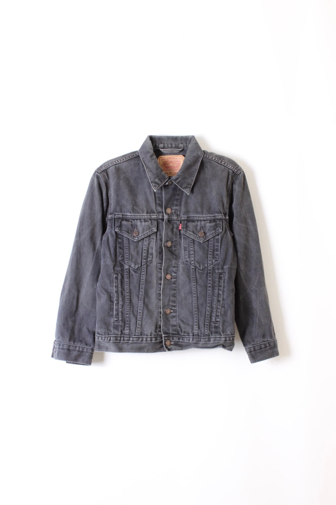 LEVIS VINTAGE DENIM TRUCKER JACKET VTG BLACK - S