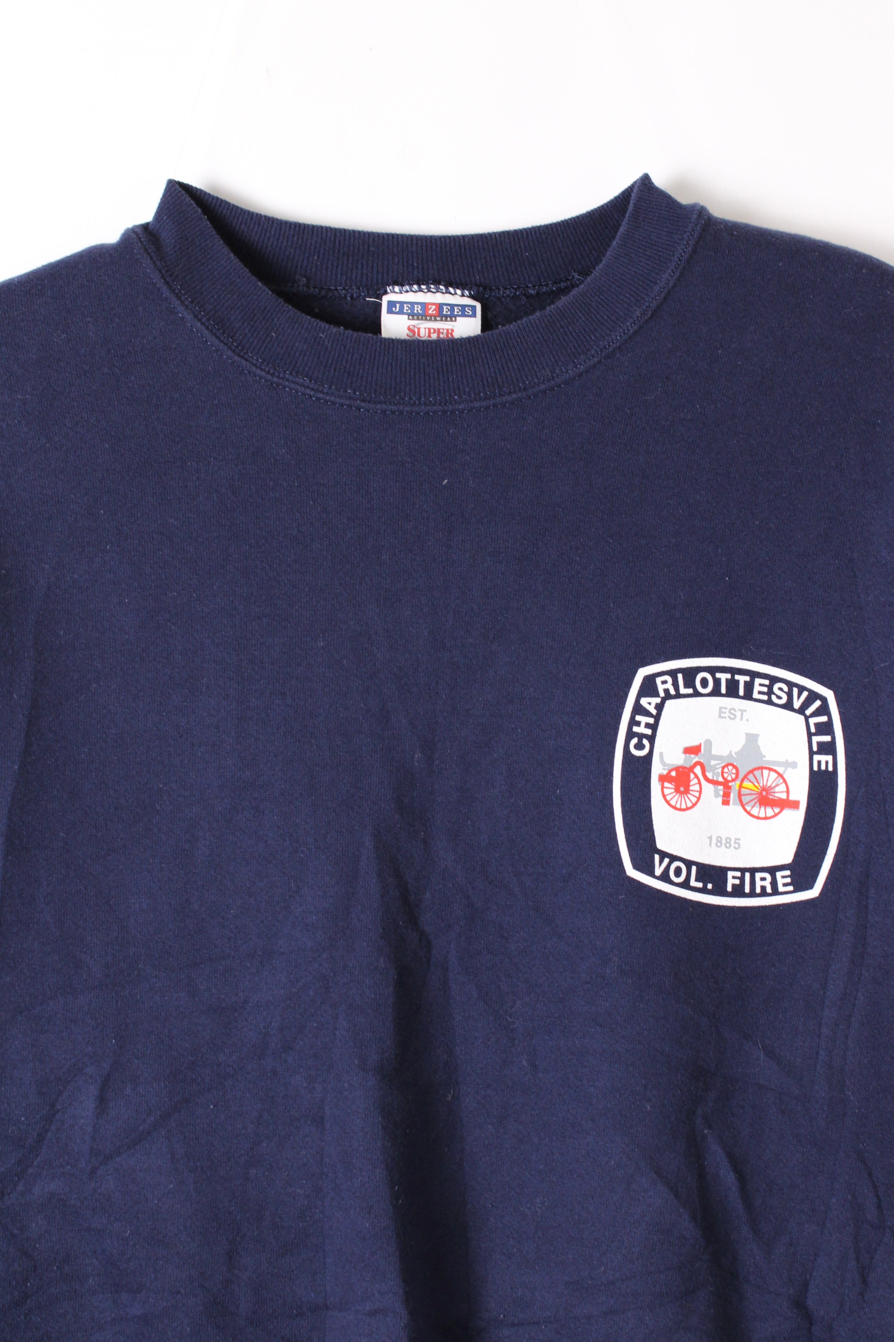 US FIREMAN VINTAGE SWEATSHIRT BLUE - XXL