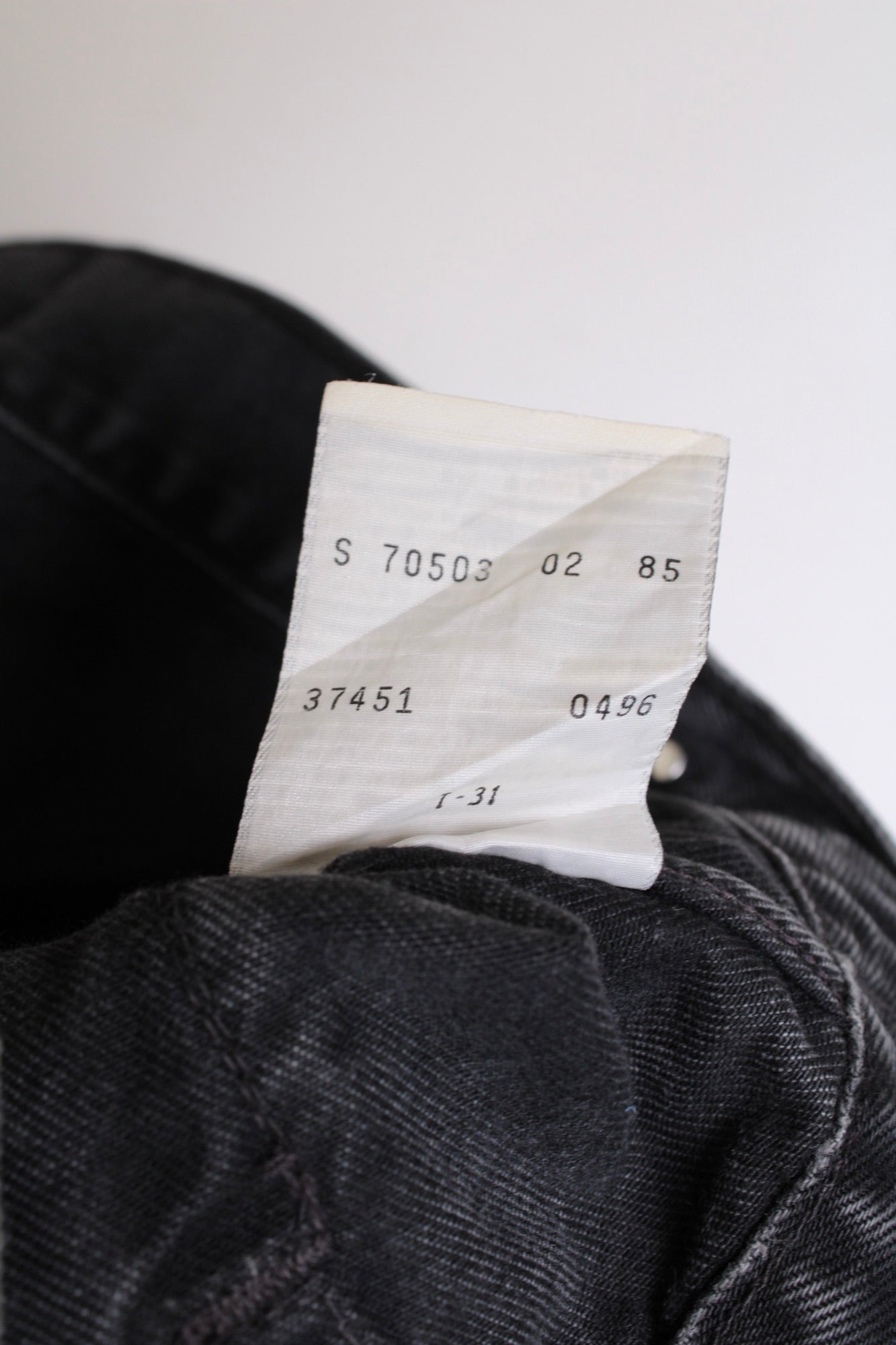 LEVIS VINTAGE DENIM TRUCKER JACKET VTG BLACK - S