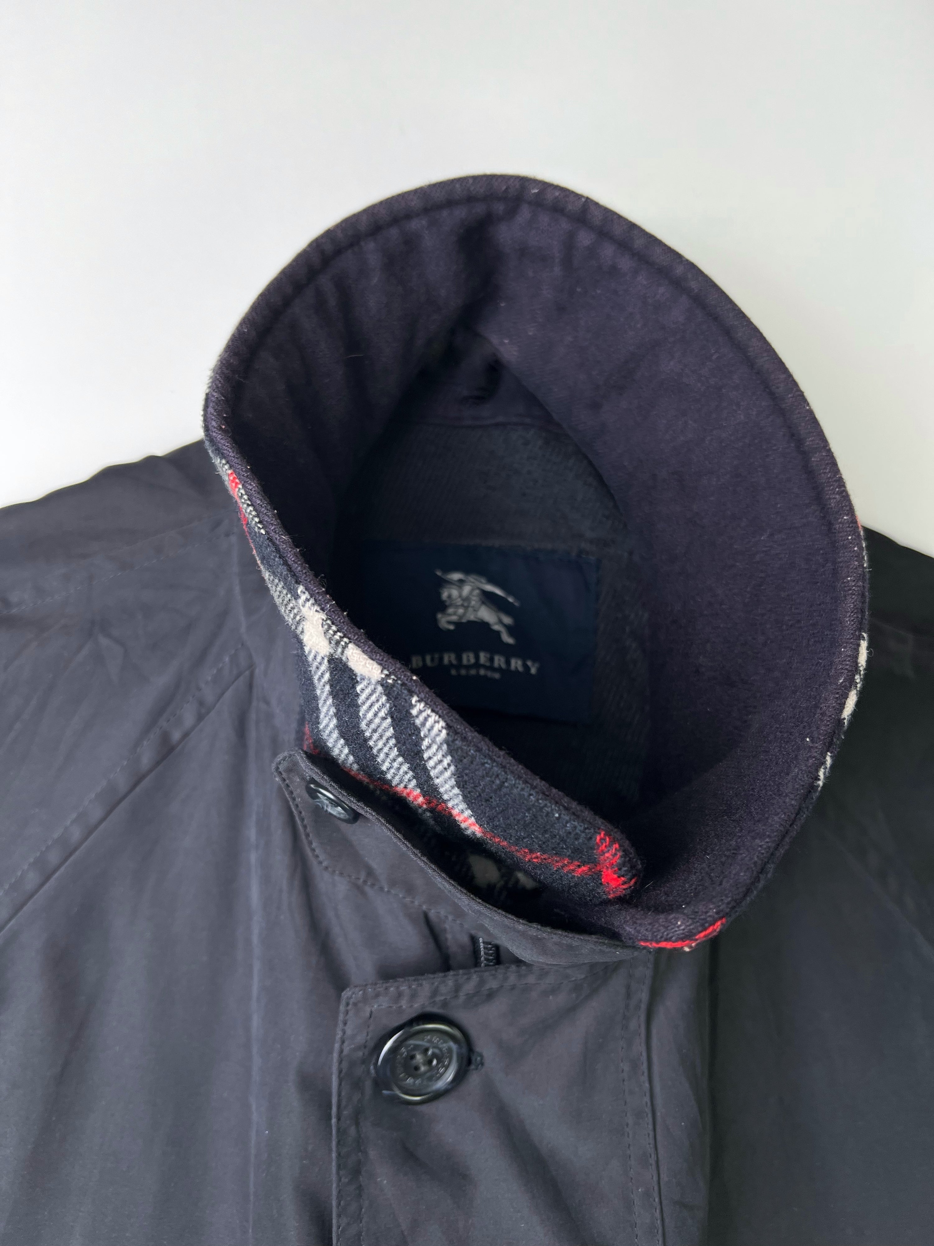 BURBERRY VINTAGE MID LENGTH COAT BLUE - M/L