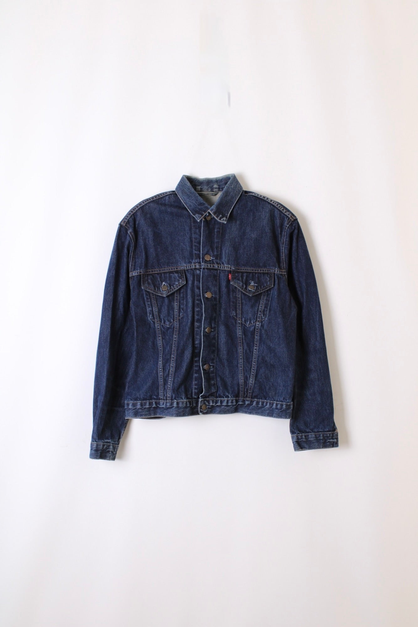 LEVIS VINTAGE DENIM TRUCKER JACKET VTG DARK BLUE - XXL