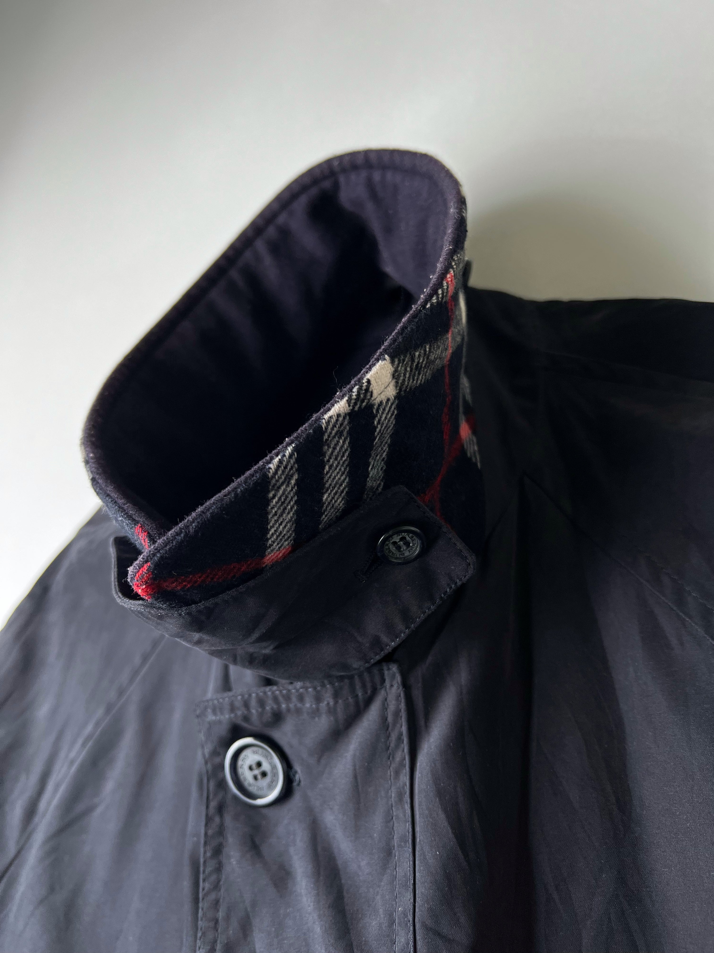 BURBERRY VINTAGE MID LENGTH COAT BLUE - M/L