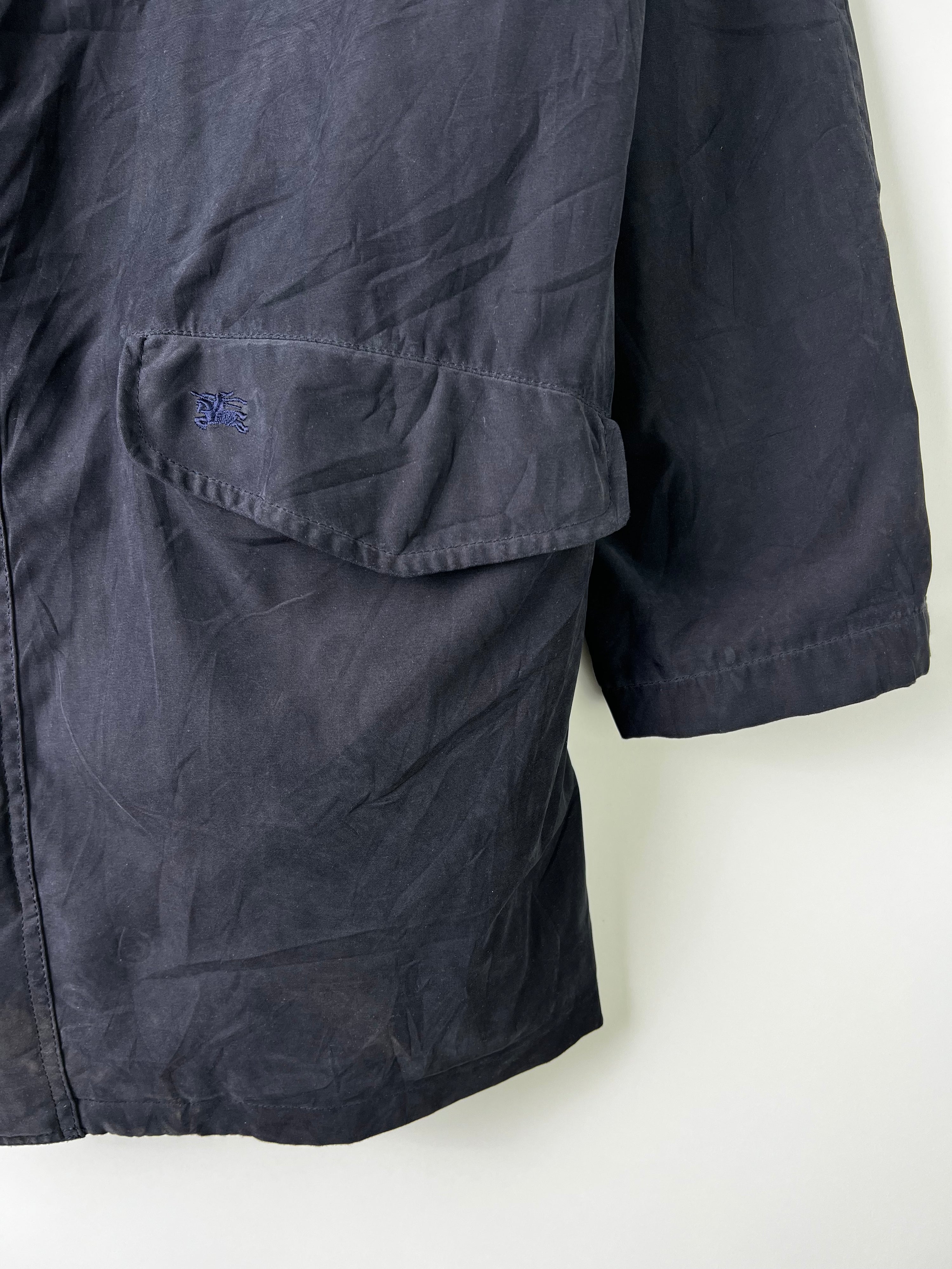 BURBERRY VINTAGE MID LENGTH COAT BLUE - M/L