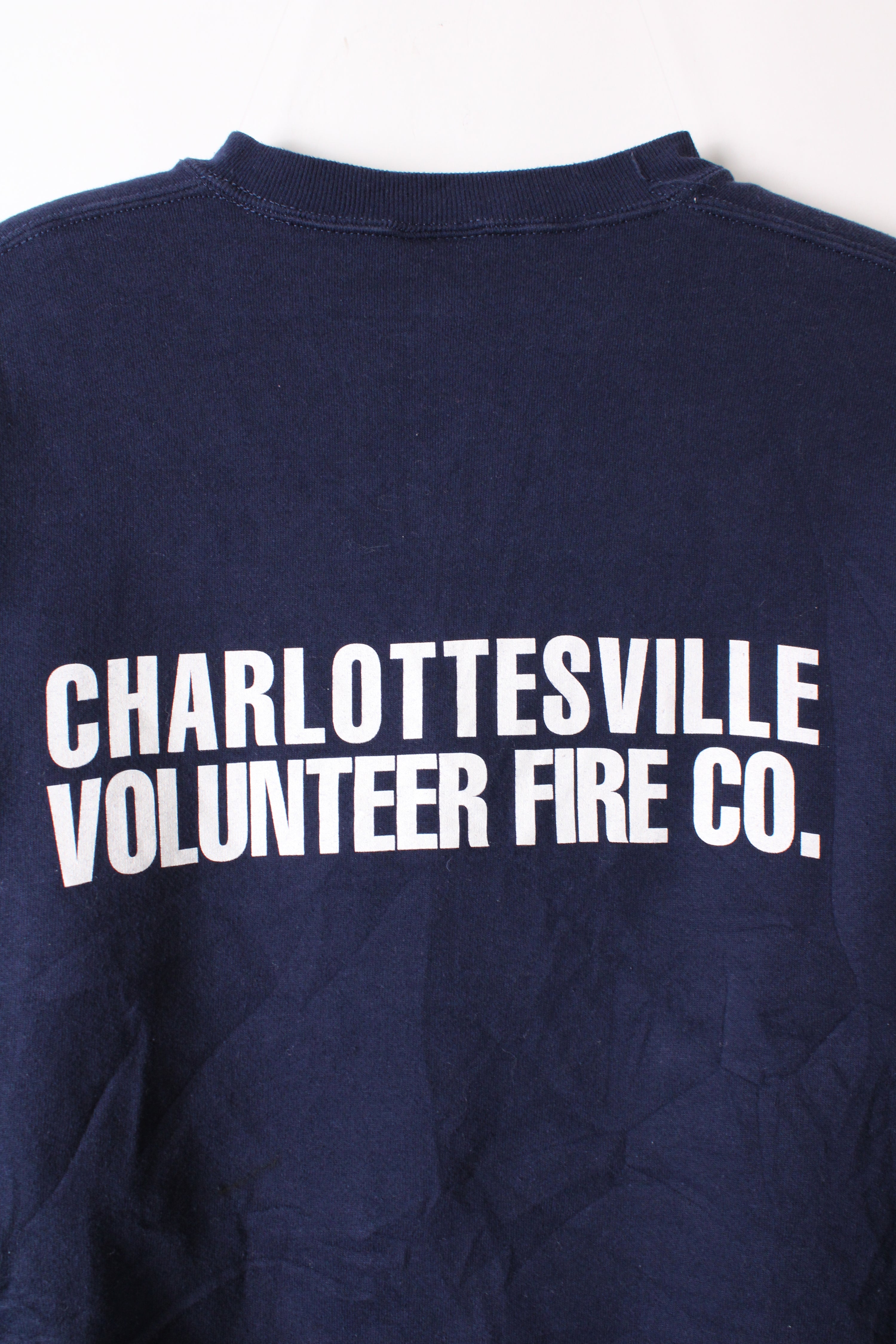 US FIREMAN VINTAGE SWEATSHIRT BLUE - XXL