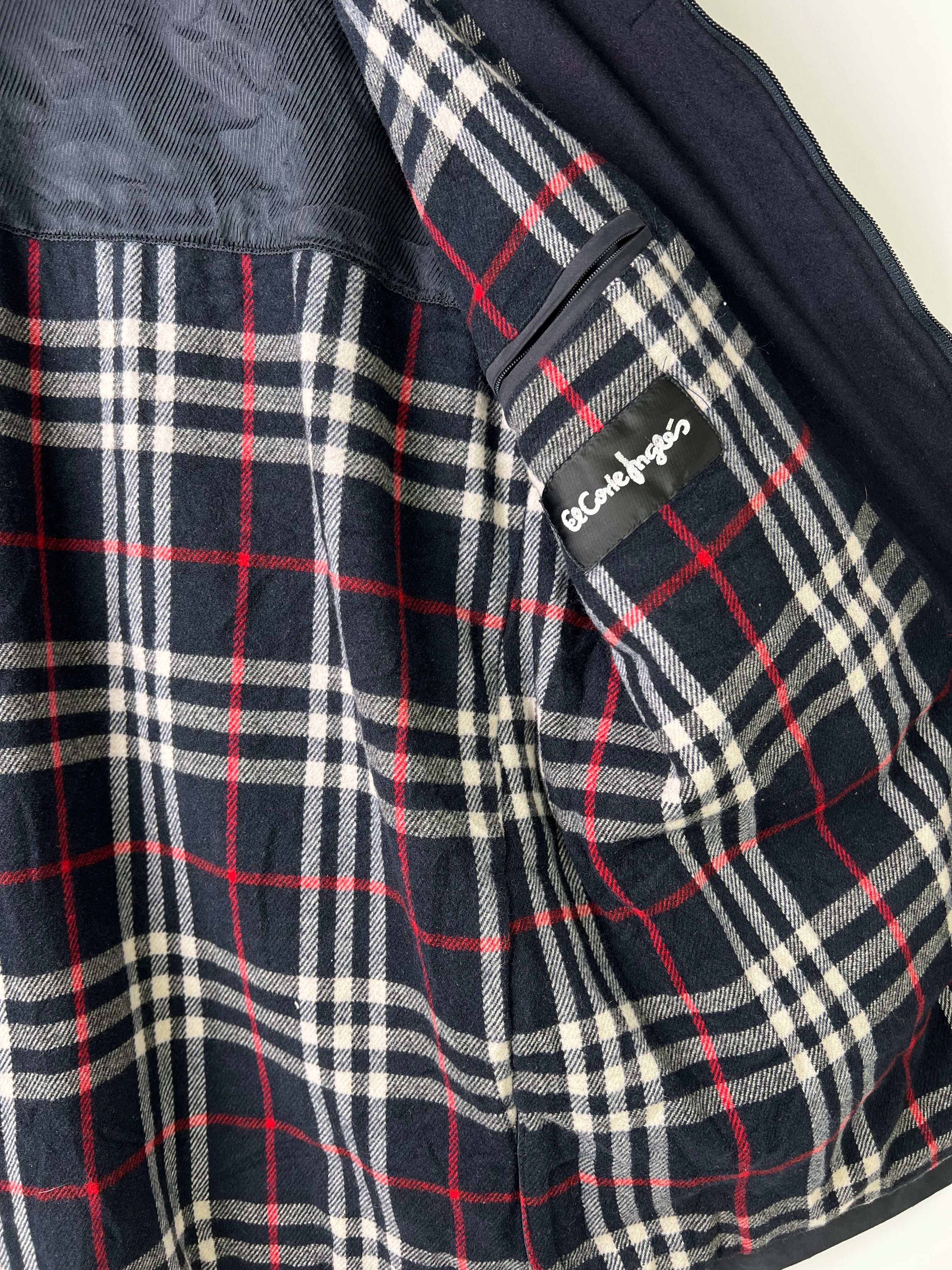 BURBERRY VINTAGE MID LENGTH COAT BLUE - M/L