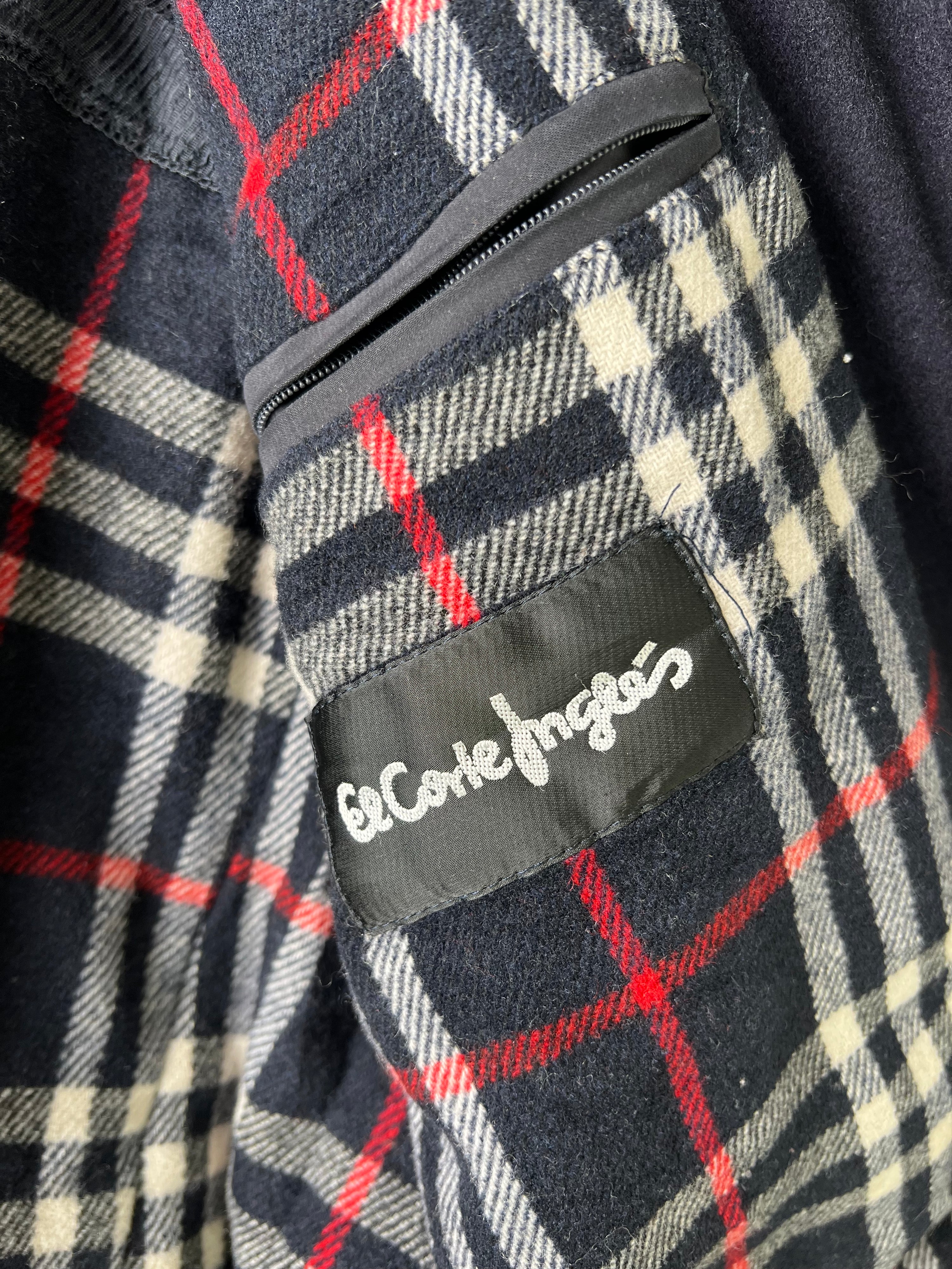 BURBERRY VINTAGE MID LENGTH COAT BLUE - M/L