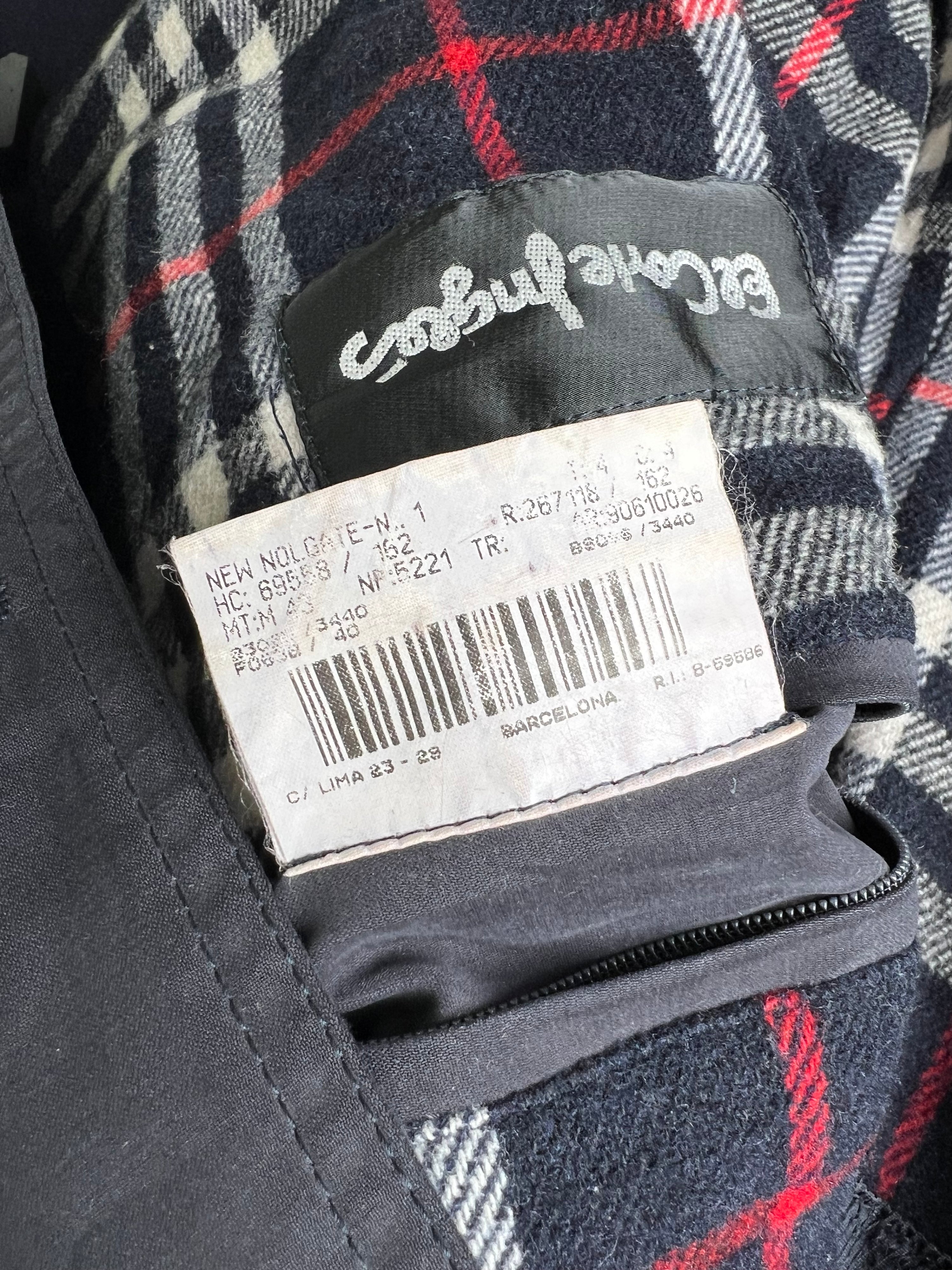 BURBERRY VINTAGE MID LENGTH COAT BLUE - M/L