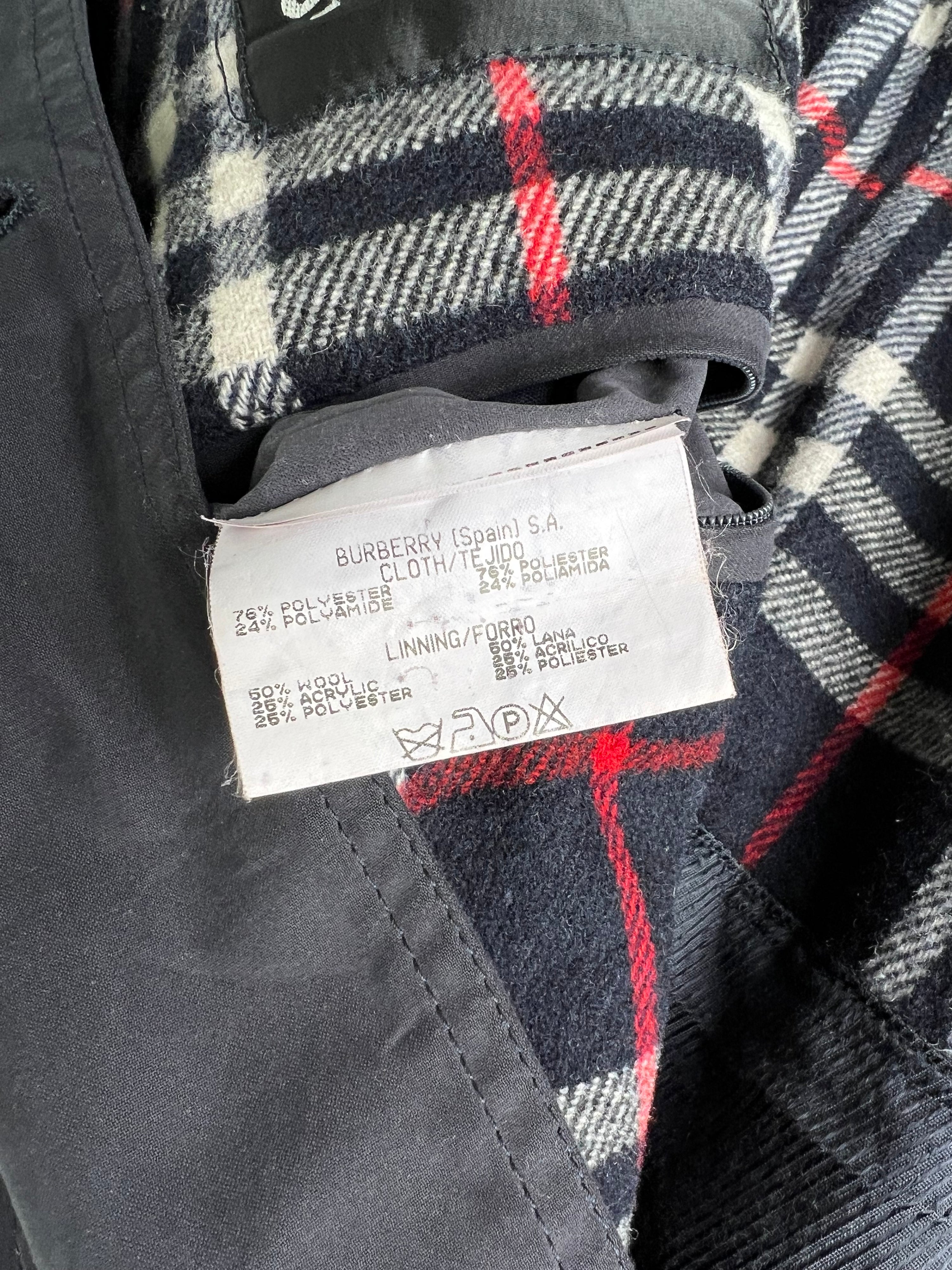 BURBERRY VINTAGE MID LENGTH COAT BLUE - M/L