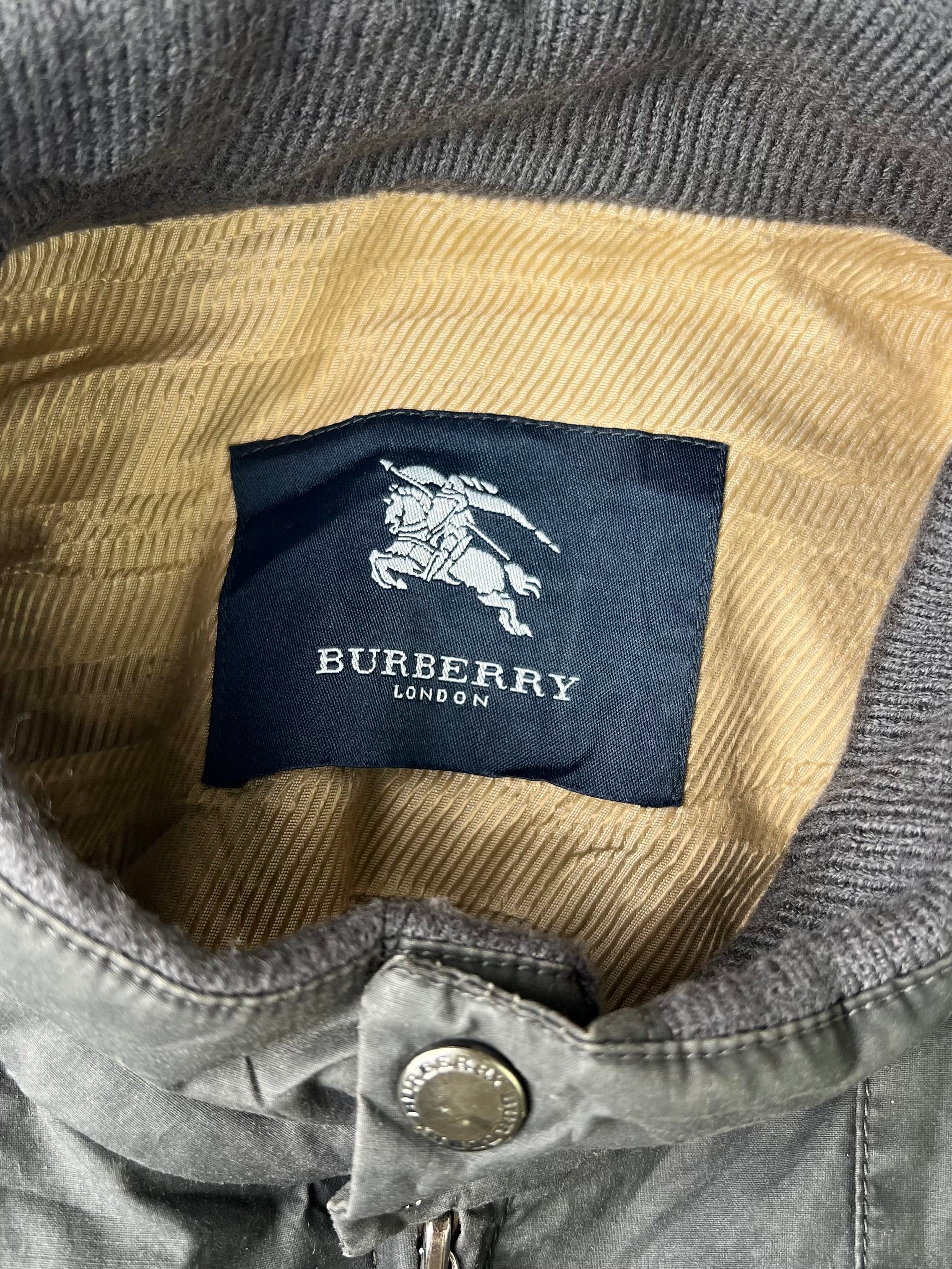 BURBERRY VINTAGE JACKET WITH COATING GRAY - L/XL