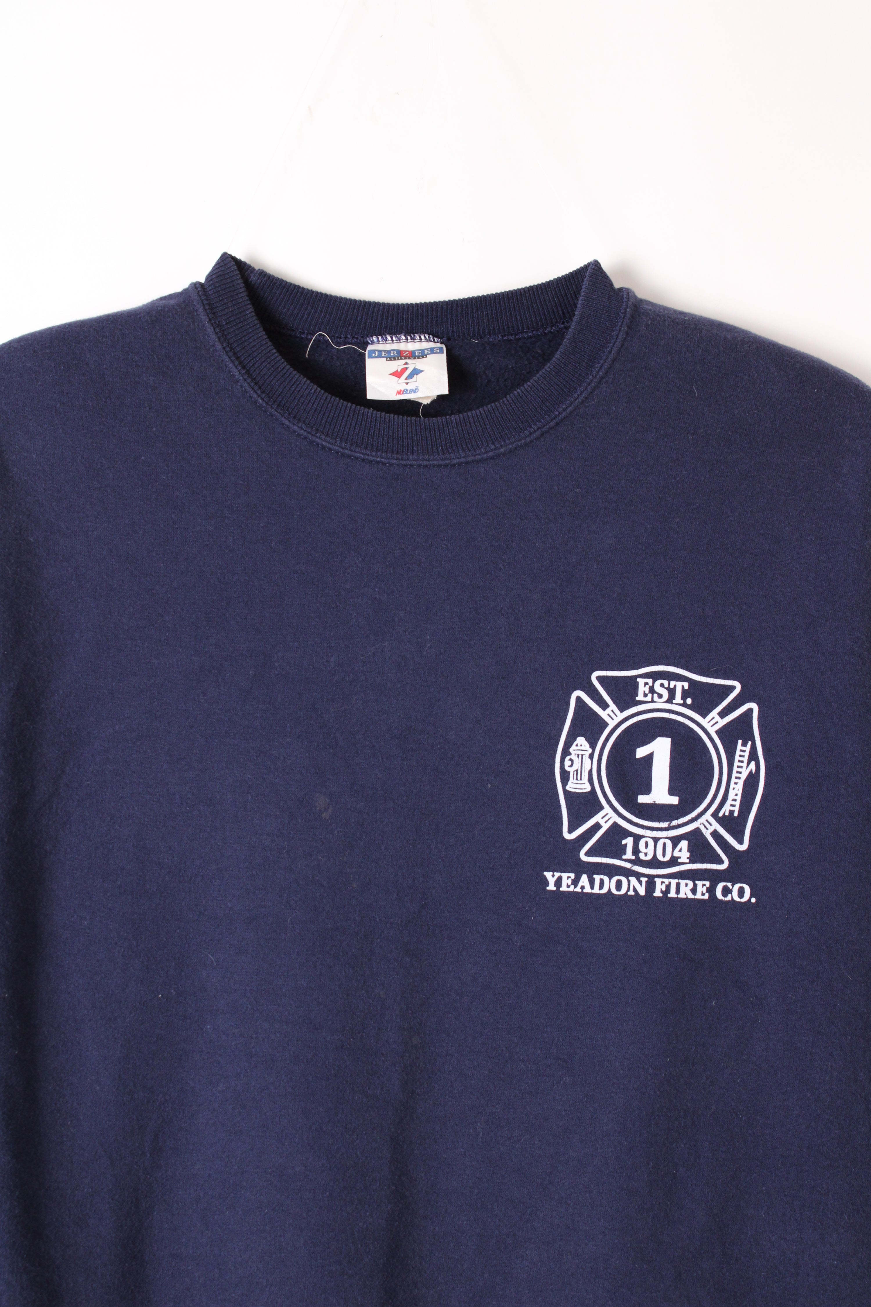 US FIREMAN VINTAGE SWEATSHIRT BLUE - L