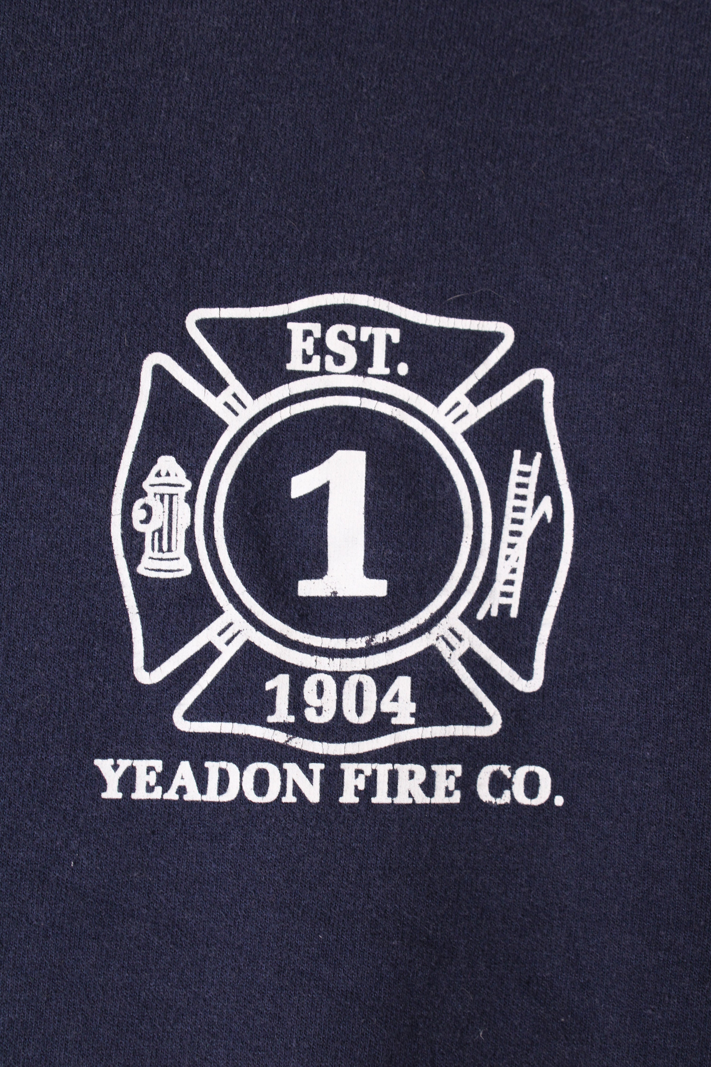 US FIREMAN VINTAGE SWEATSHIRT BLUE - L