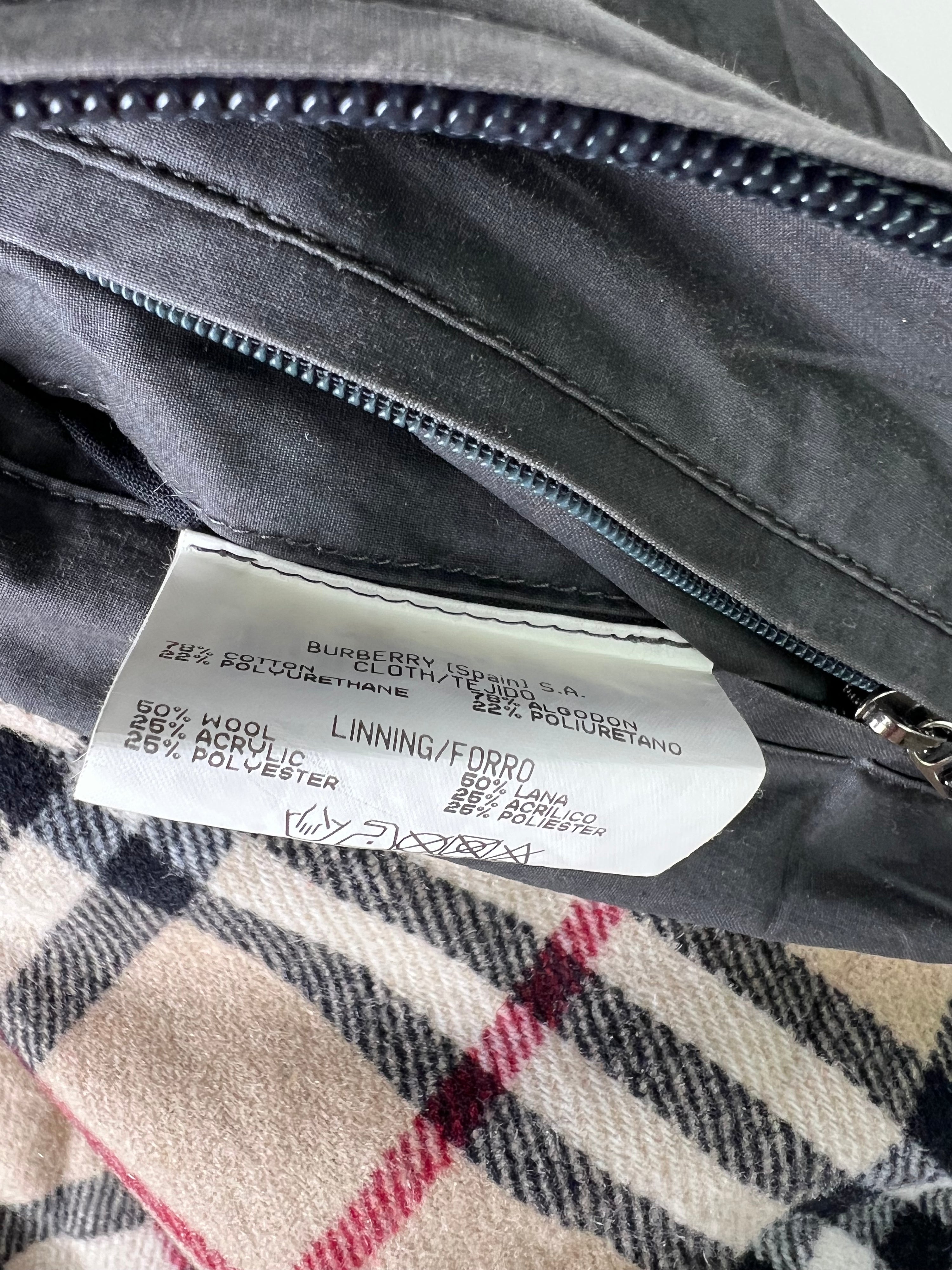 BURBERRY VINTAGE JACKET WITH COATING GRAY - L/XL