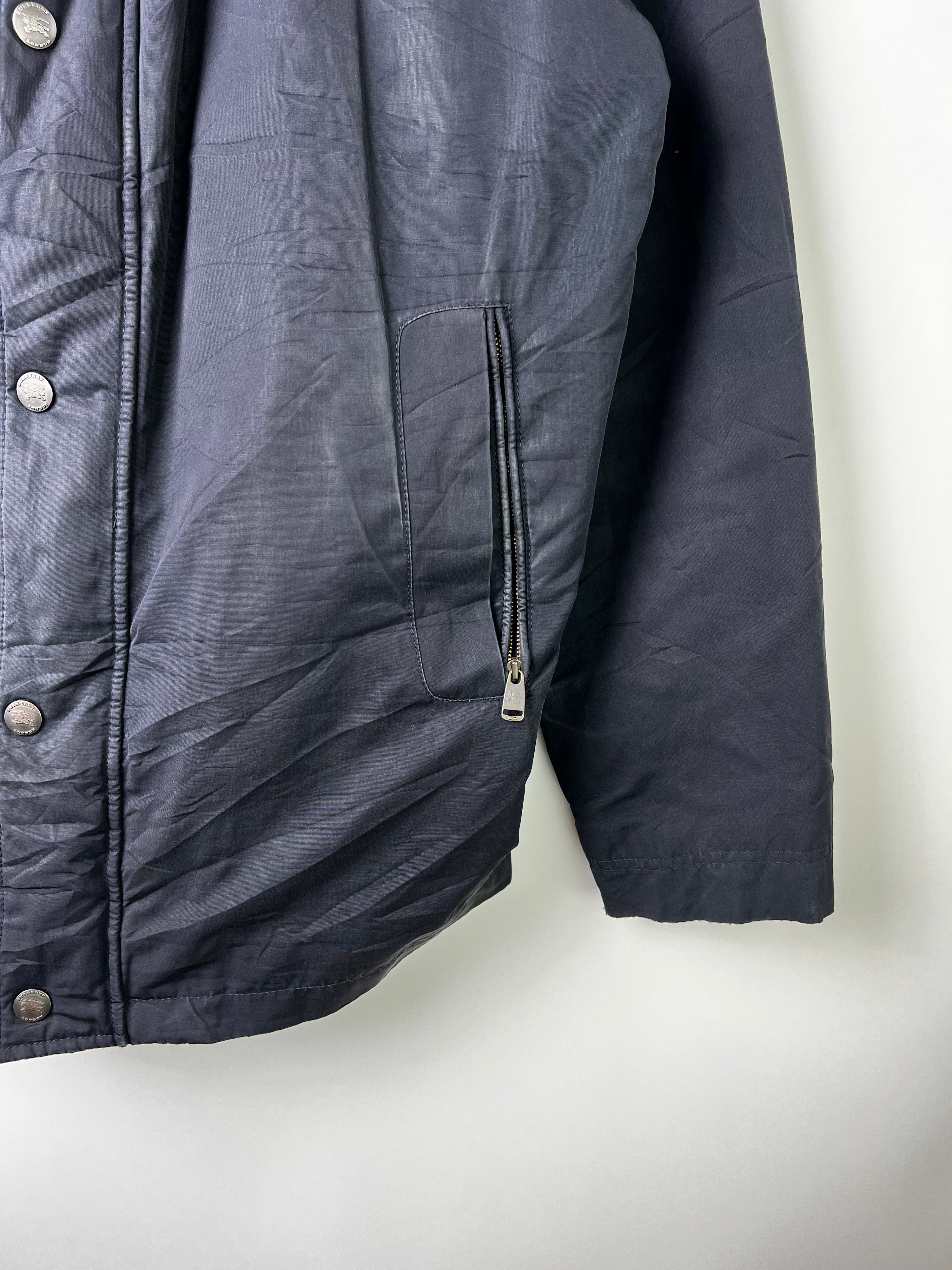 BURBERRY VINTAGE HEAVY NYLON JACKET BLUE - XL/XXL