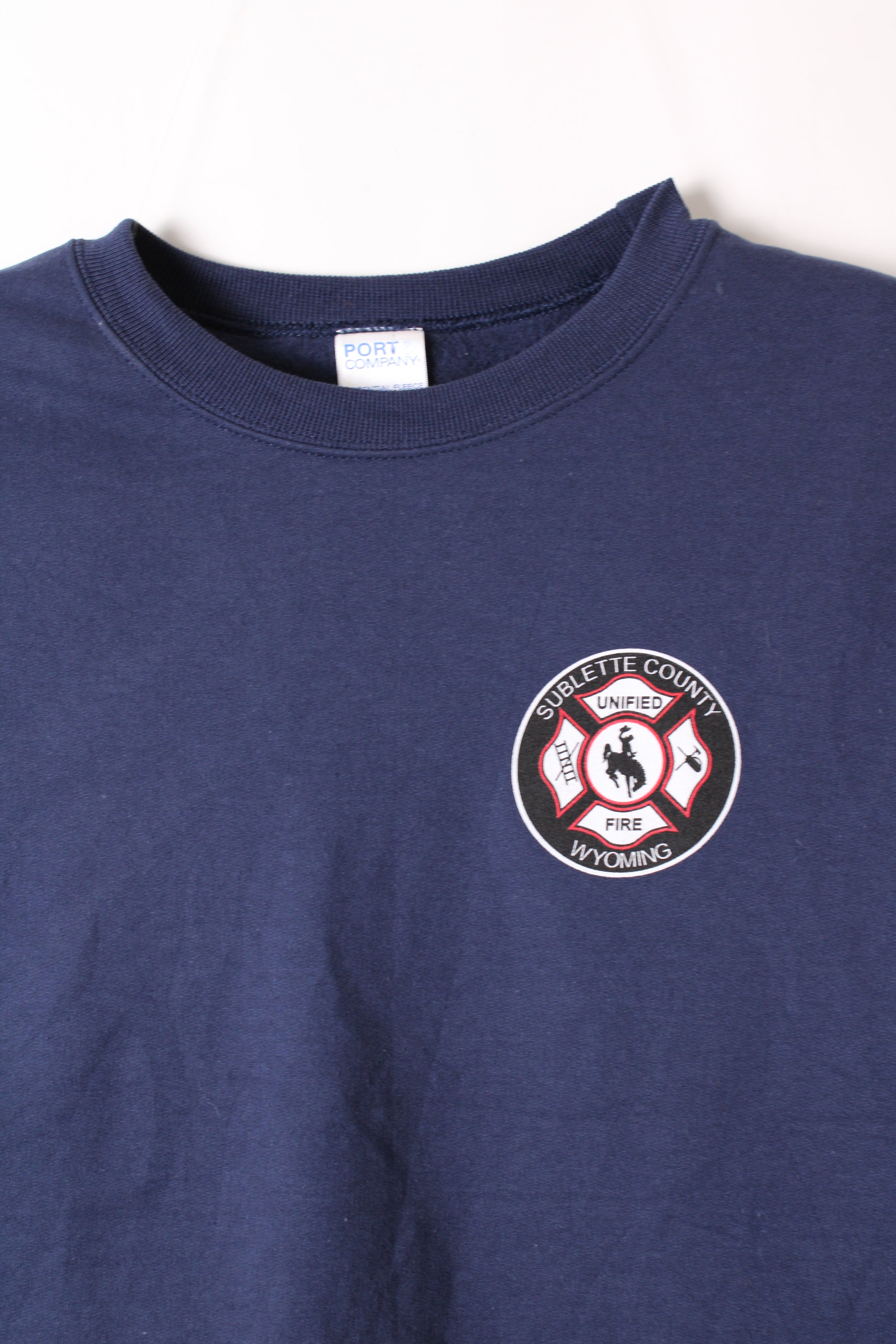US FIREMAN VINTAGE SWEATSHIRT BLUE - L