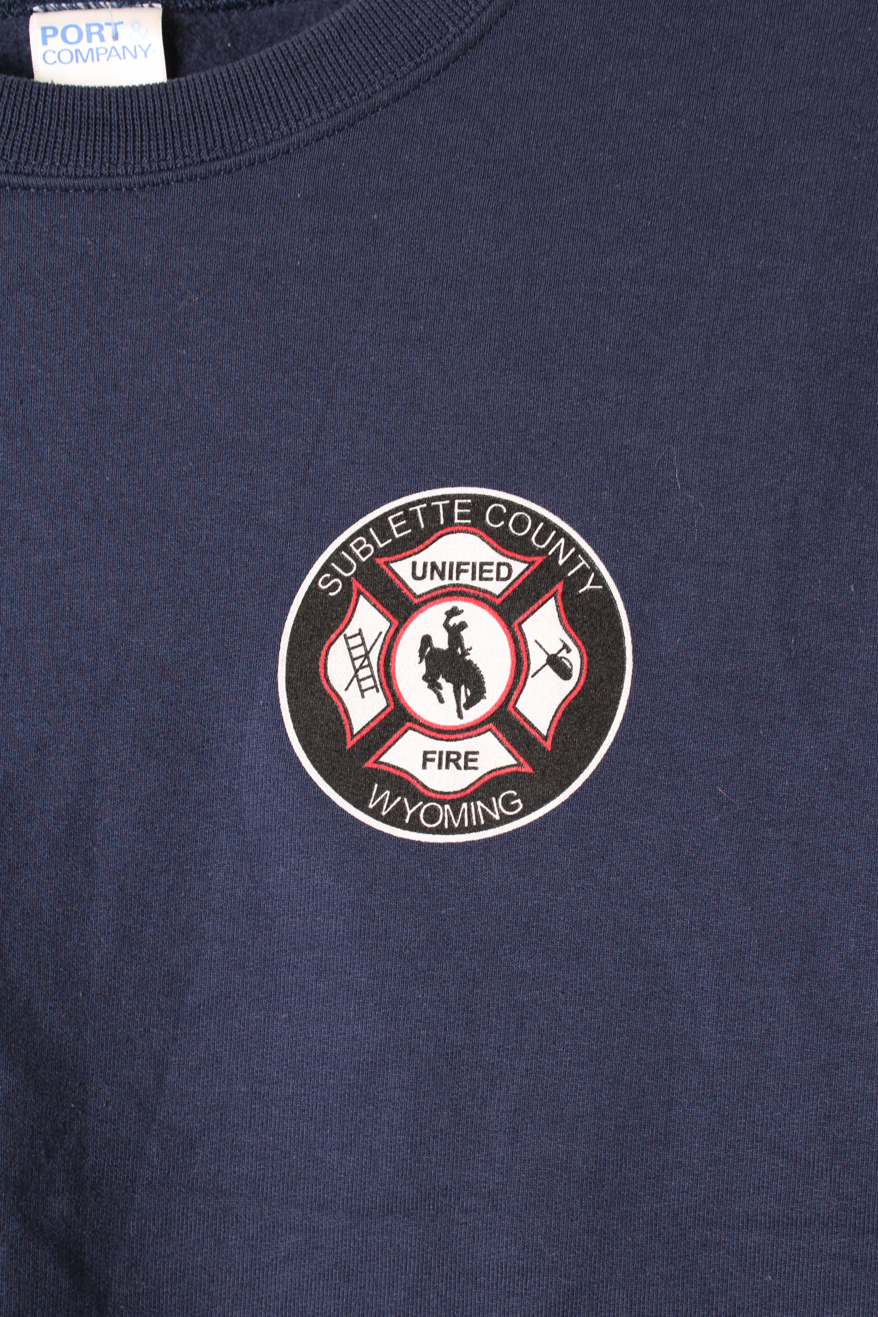 US FIREMAN VINTAGE SWEATSHIRT BLUE - L