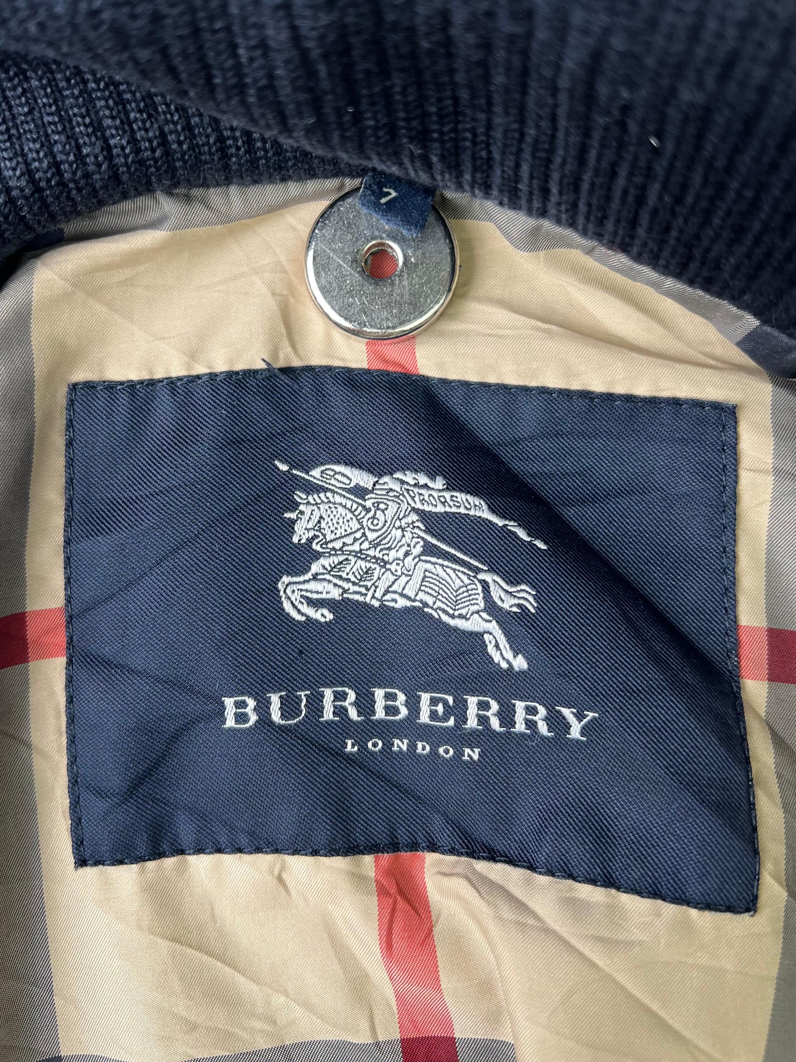 BURBERRY VINTAGE HEAVY NYLON JACKET BLUE - XL/XXL