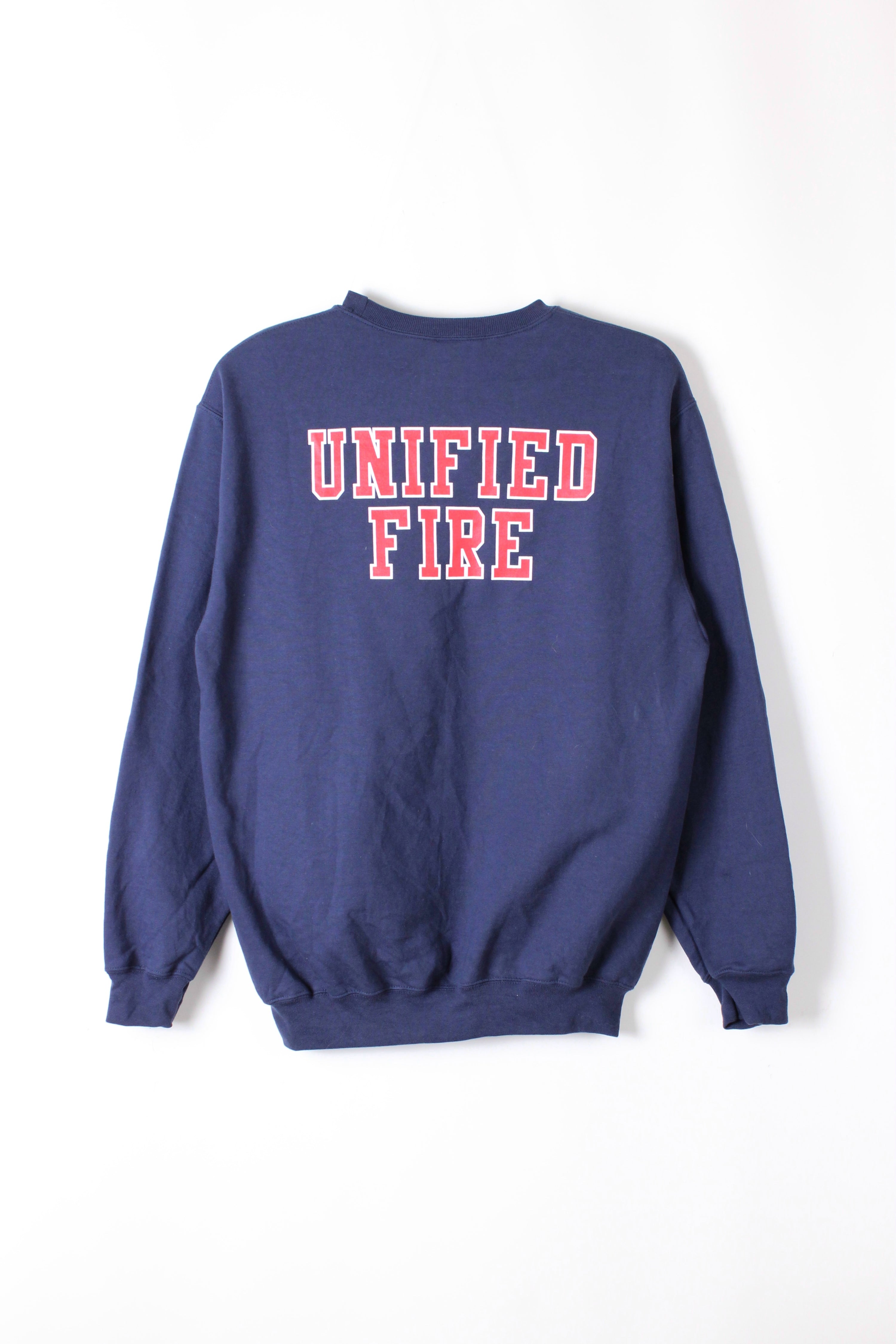 US FIREMAN VINTAGE SWEATSHIRT BLUE - L
