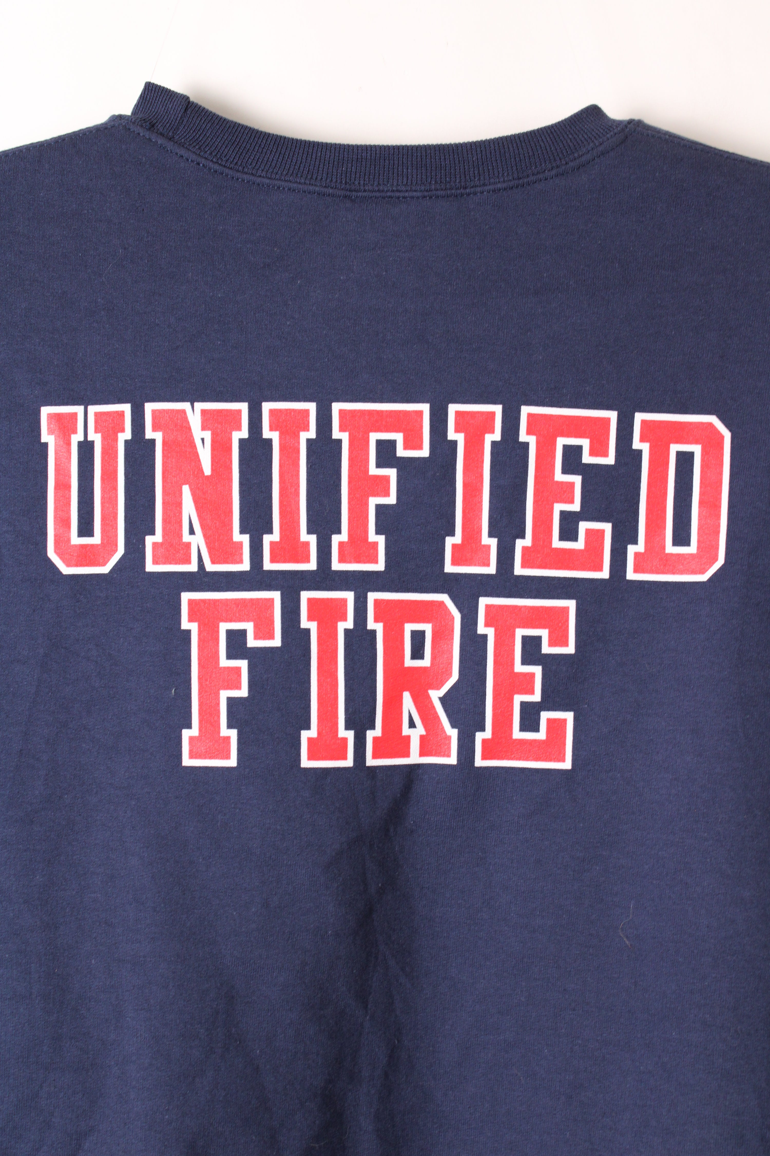 US FIREMAN VINTAGE SWEATSHIRT BLUE - L