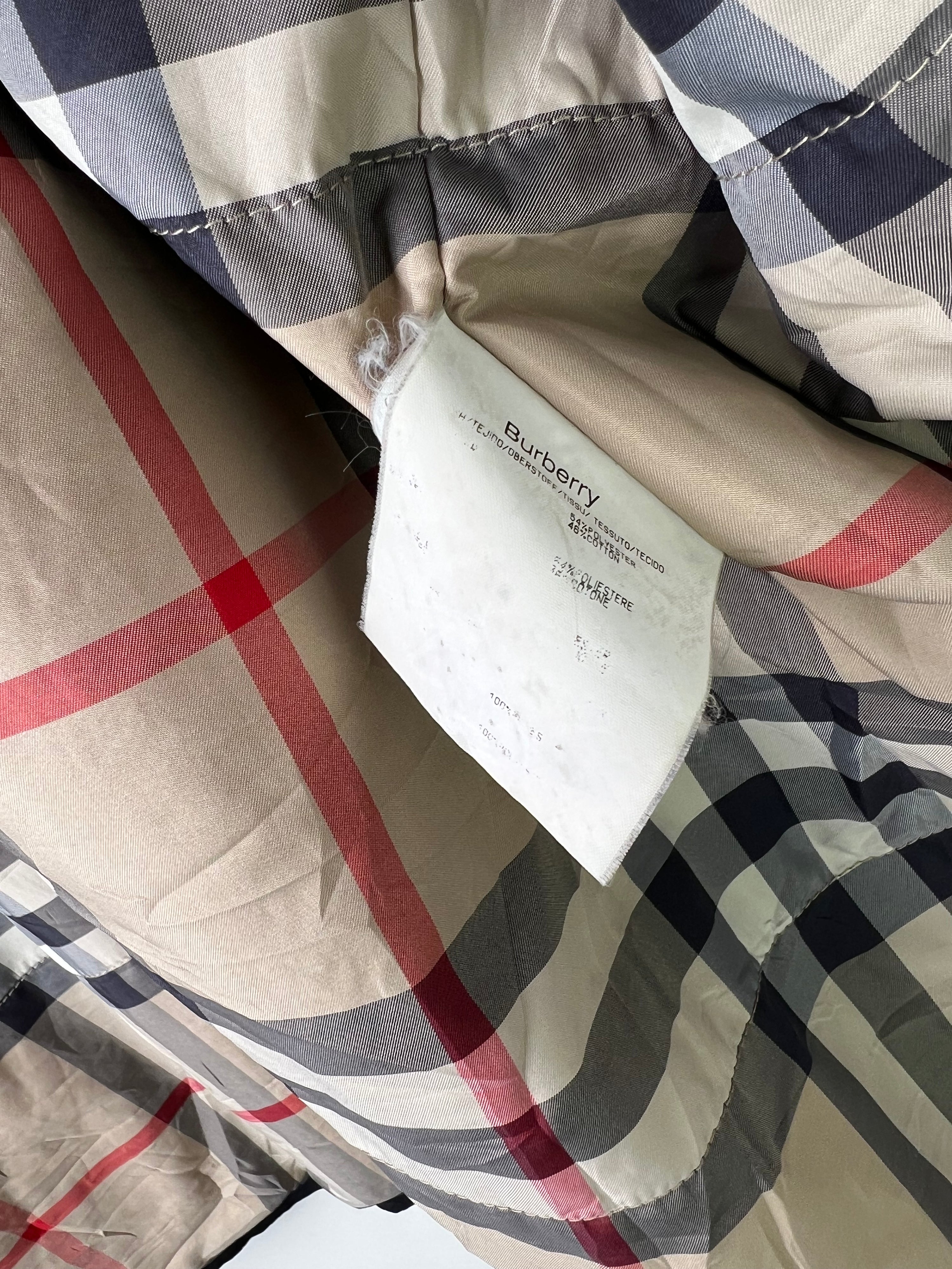 BURBERRY VINTAGE HEAVY NYLON JACKET BLUE - XL/XXL