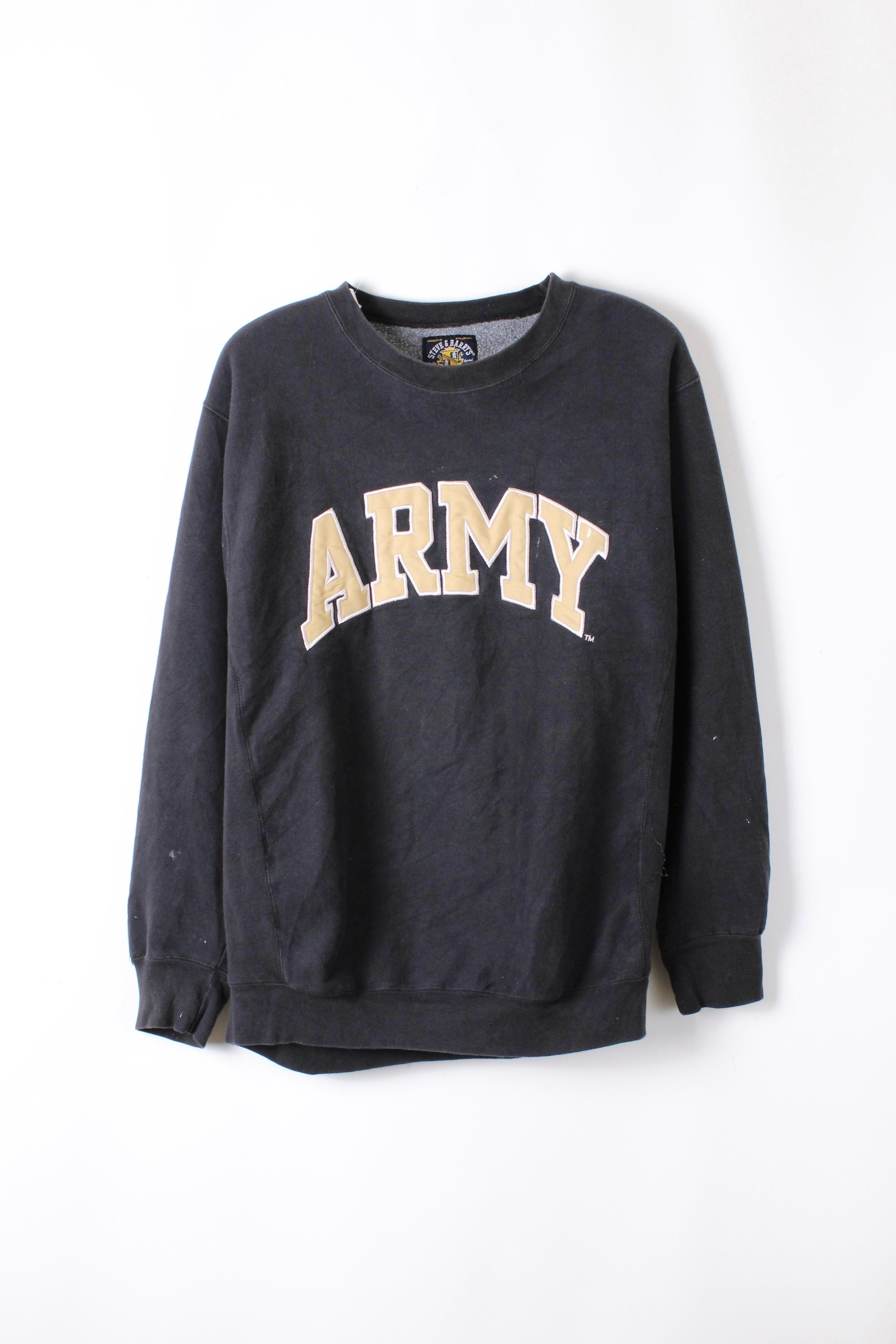 VINTAGE ARMY SWEATSHIRT BLACK - XL