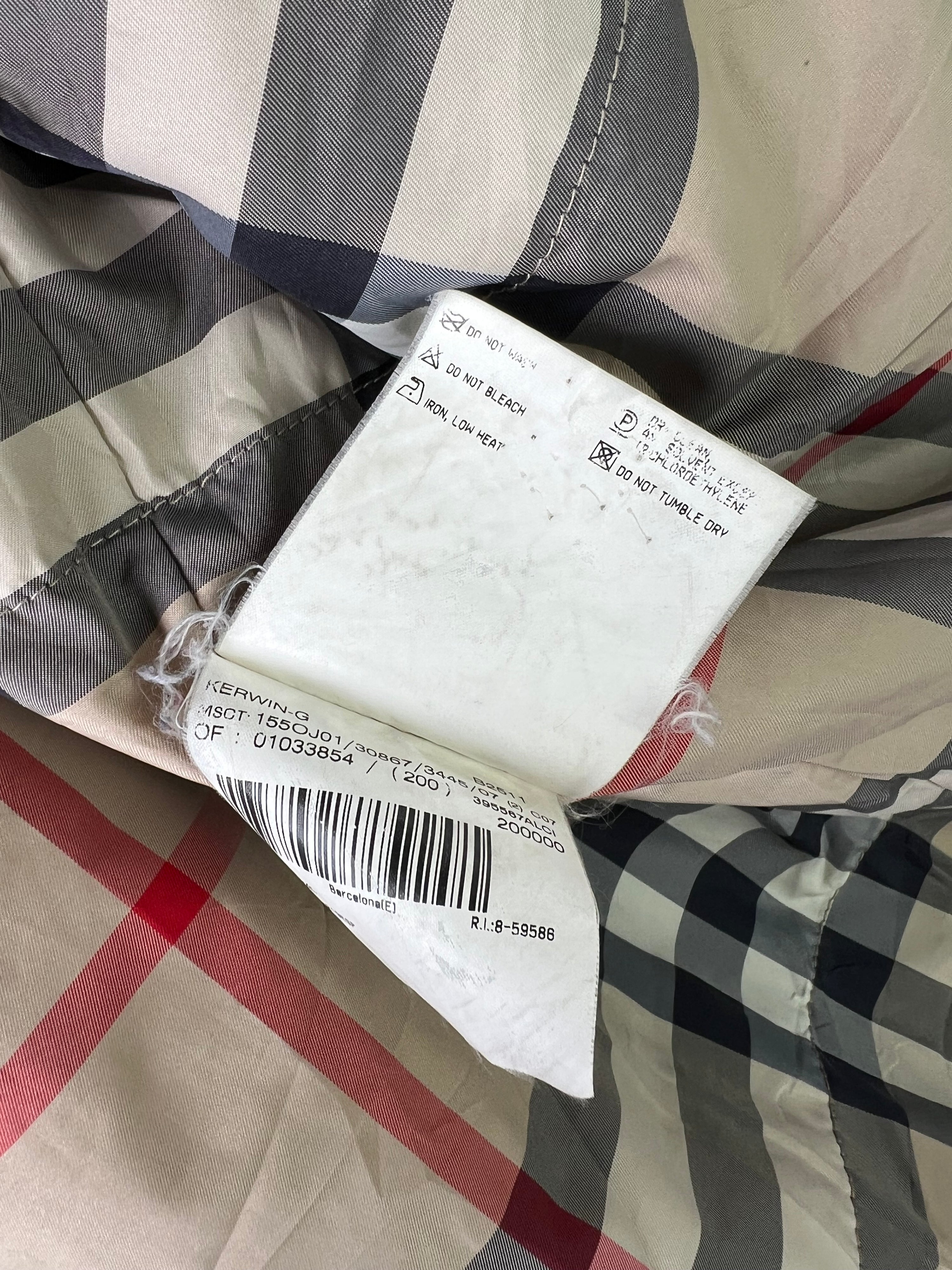 BURBERRY VINTAGE HEAVY NYLON JACKET BLUE - XL/XXL