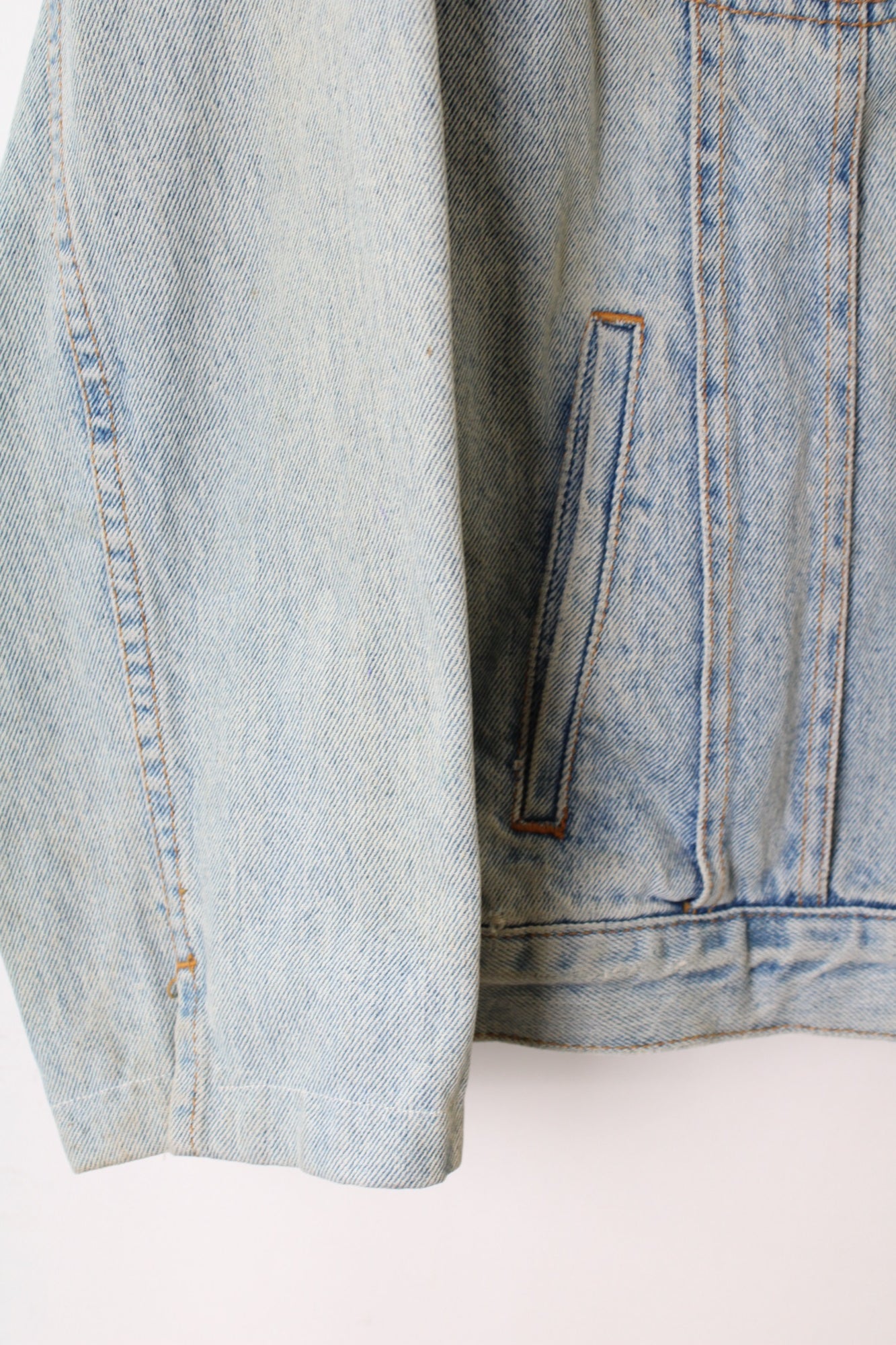 LEE RIDER VINTAGE DENIM TRUCKER JACKET VTG LIGHT BLUE - L