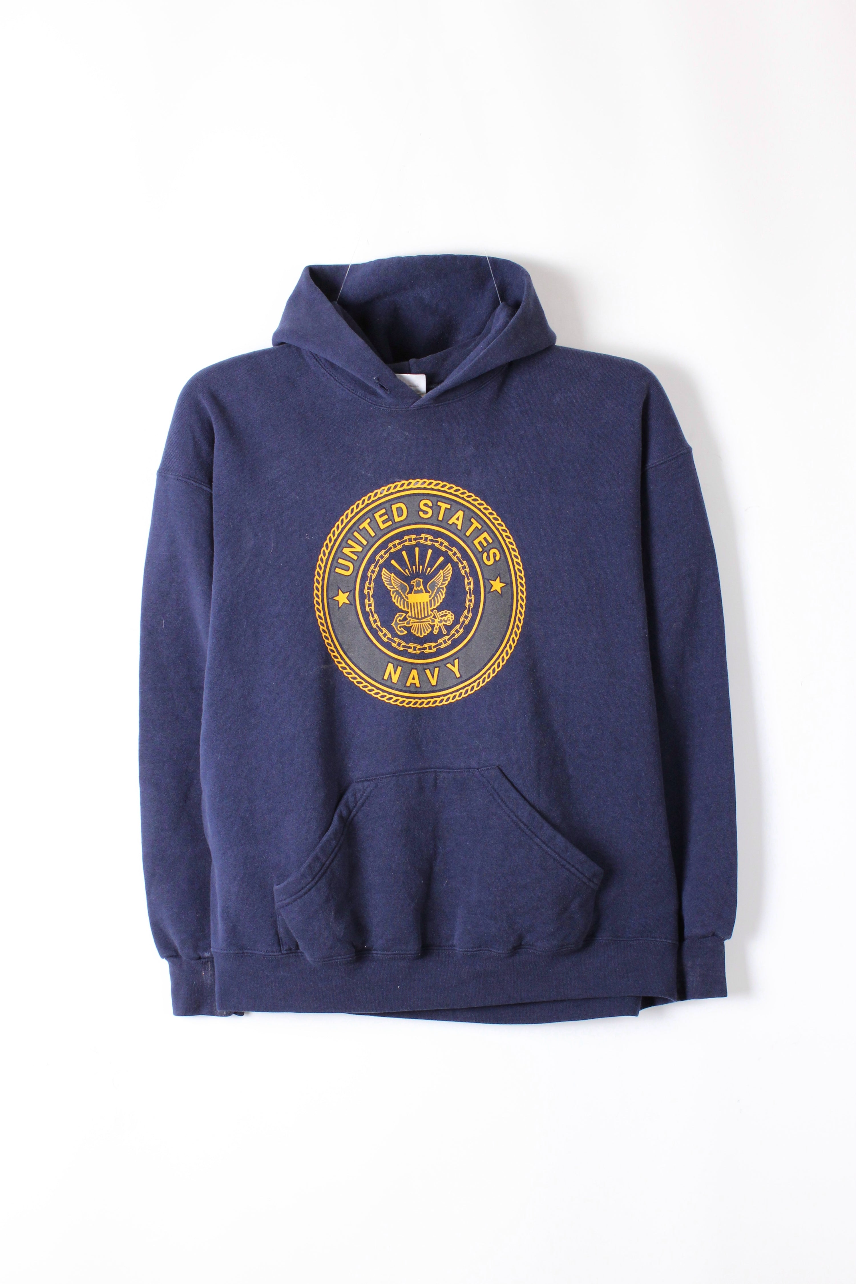US NAVY VINTAGE HOODIE BLUE - XL