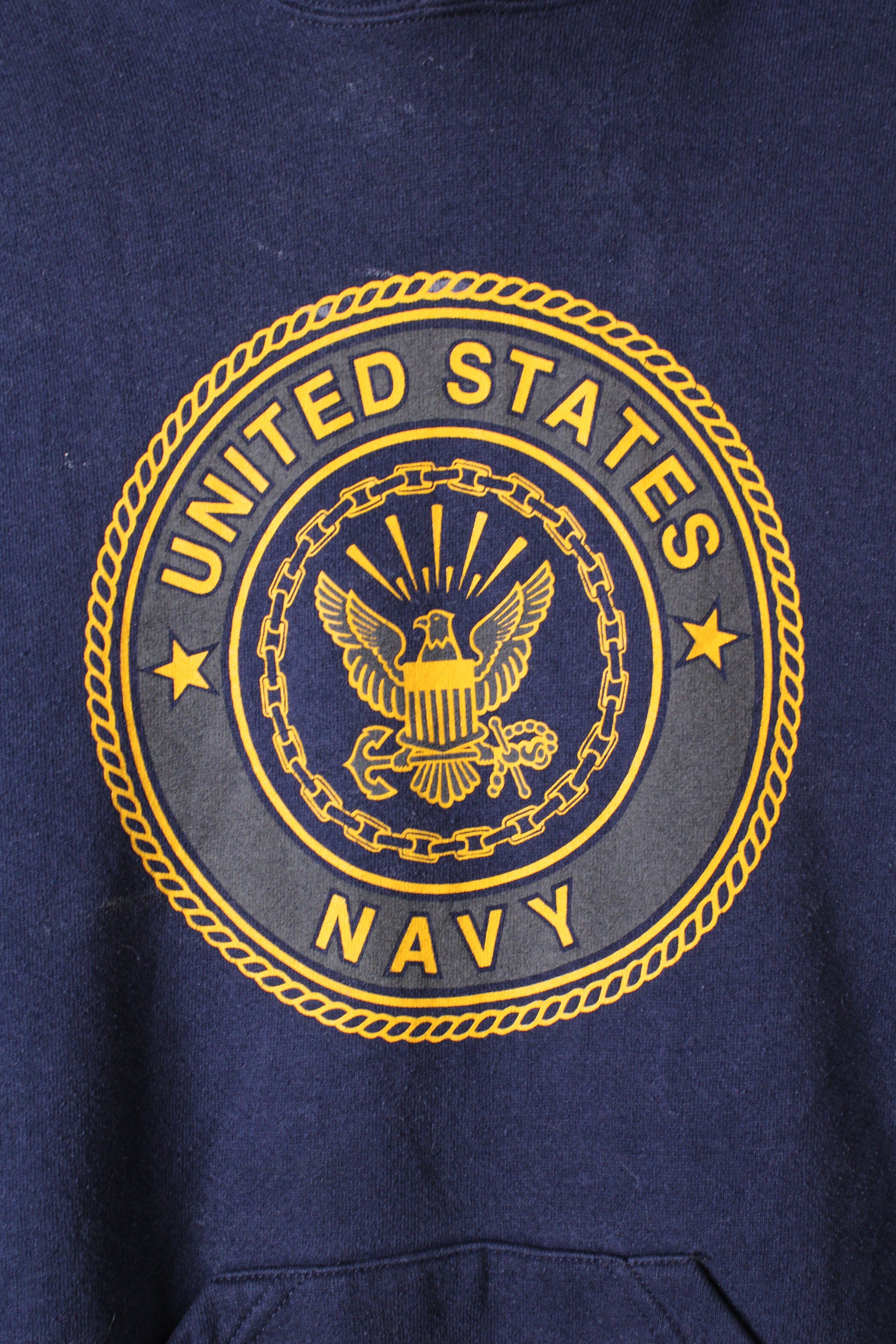 US NAVY VINTAGE HOODIE BLUE - XL