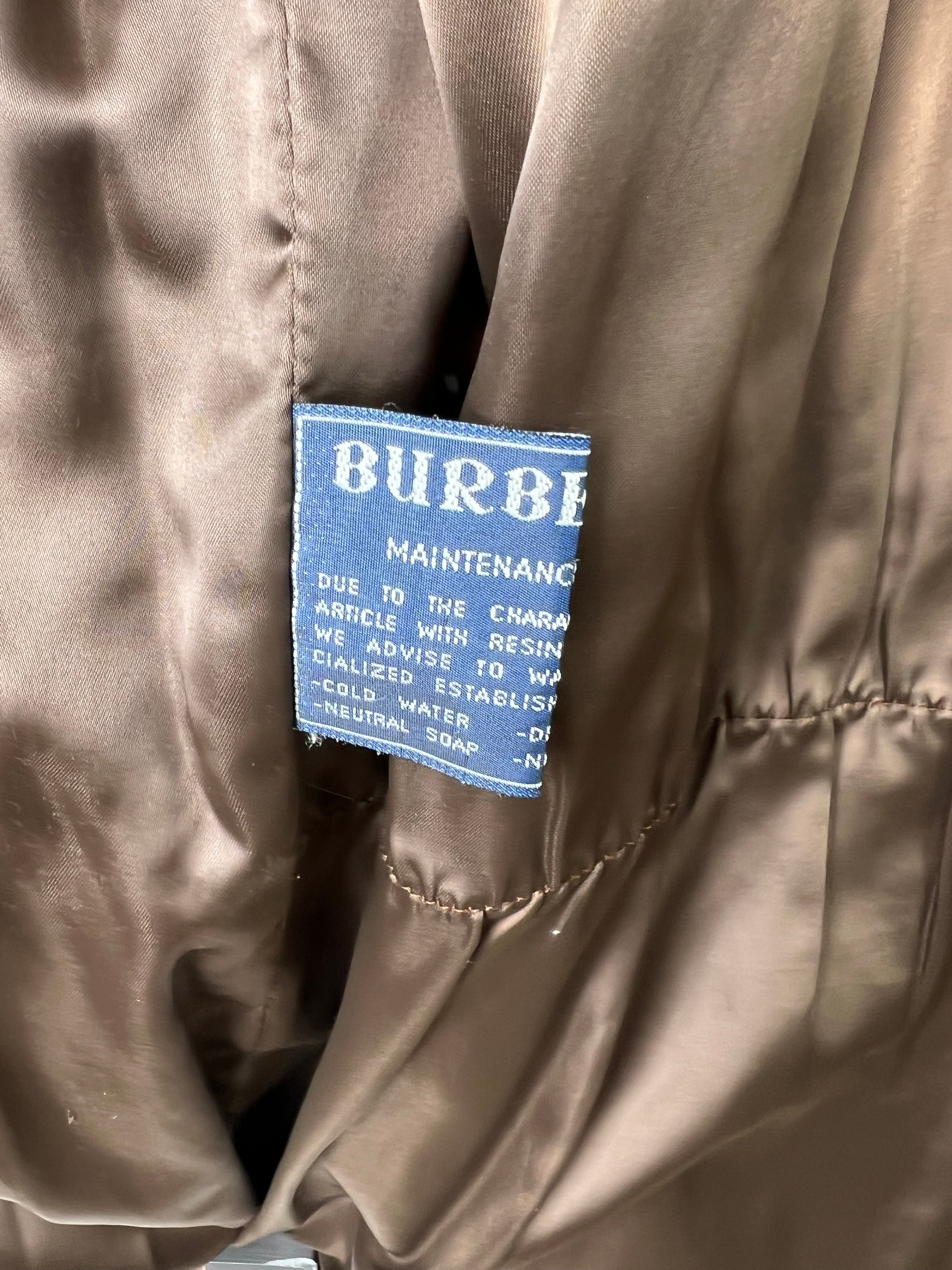 BURBERRY VINTAGE LONG PUFFER JACKET BROWN - M/L