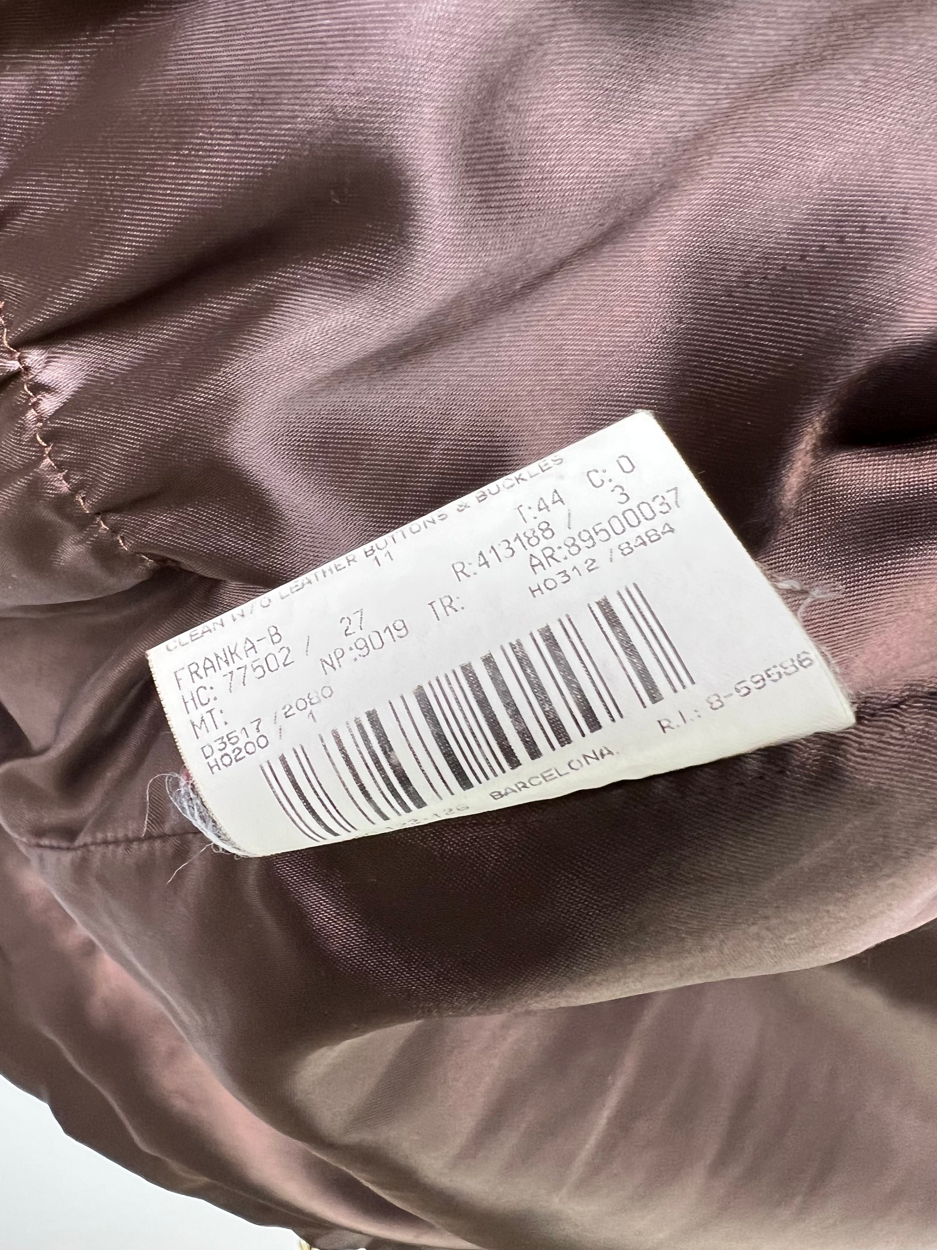 BURBERRY VINTAGE LONG PUFFER JACKET BROWN - M/L