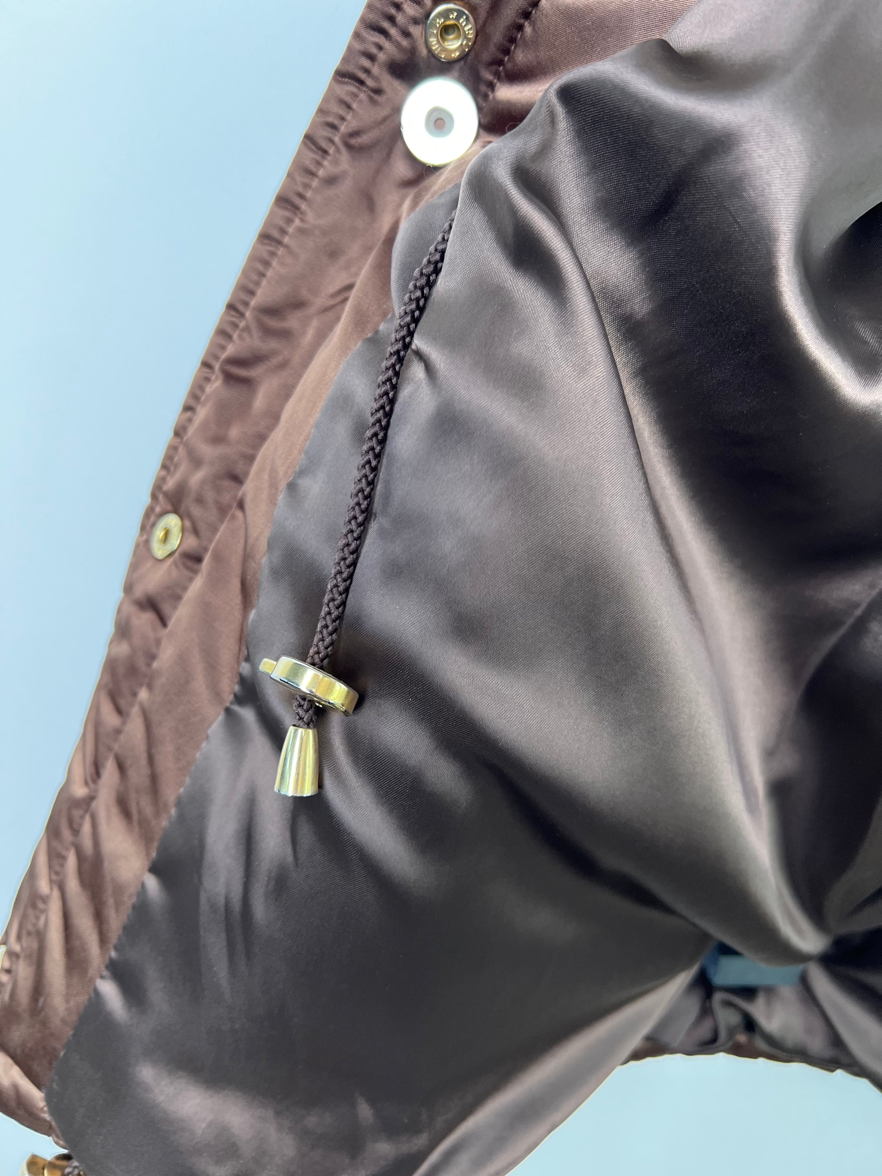 BURBERRY VINTAGE LONG PUFFER JACKET BROWN - M/L