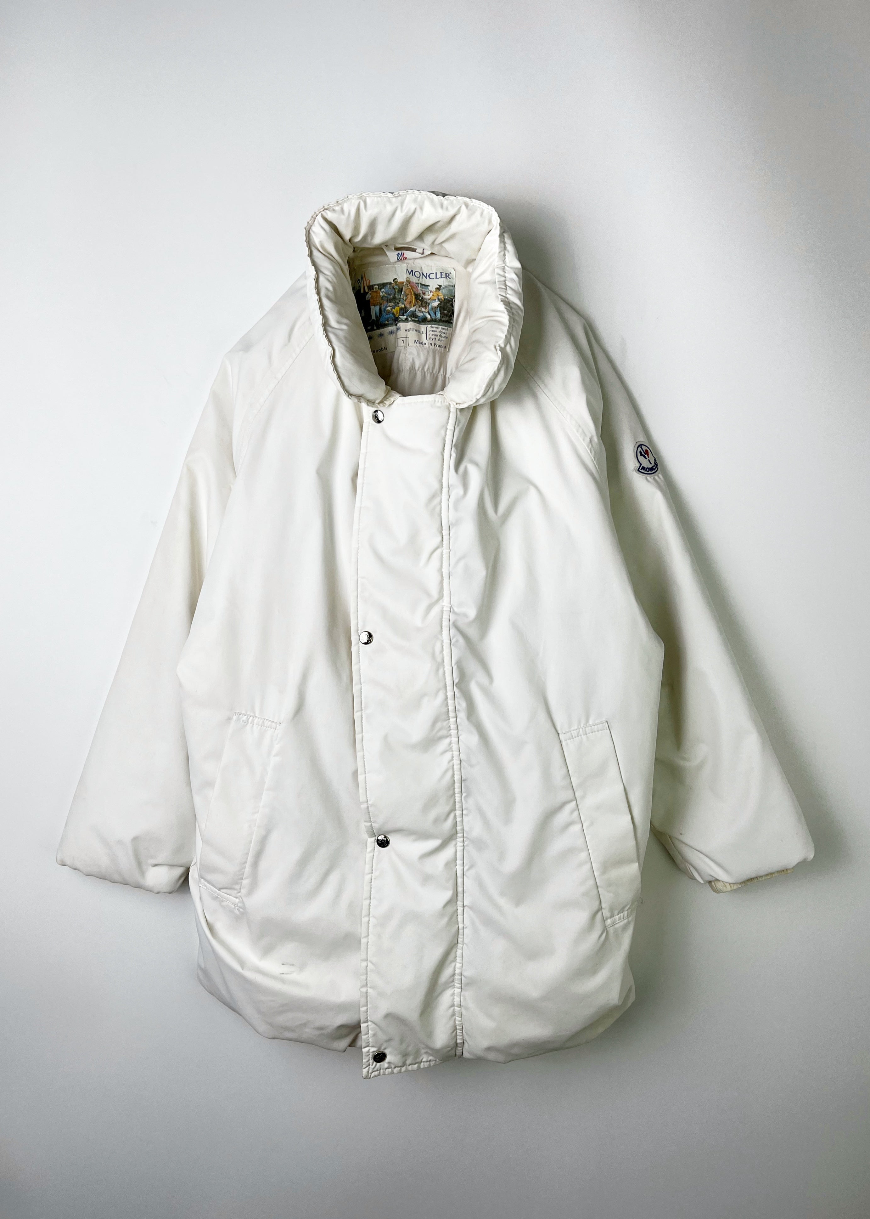 MONCLER GRENOBLE VINTAGE PARKA PUFFER WHITE - M/L