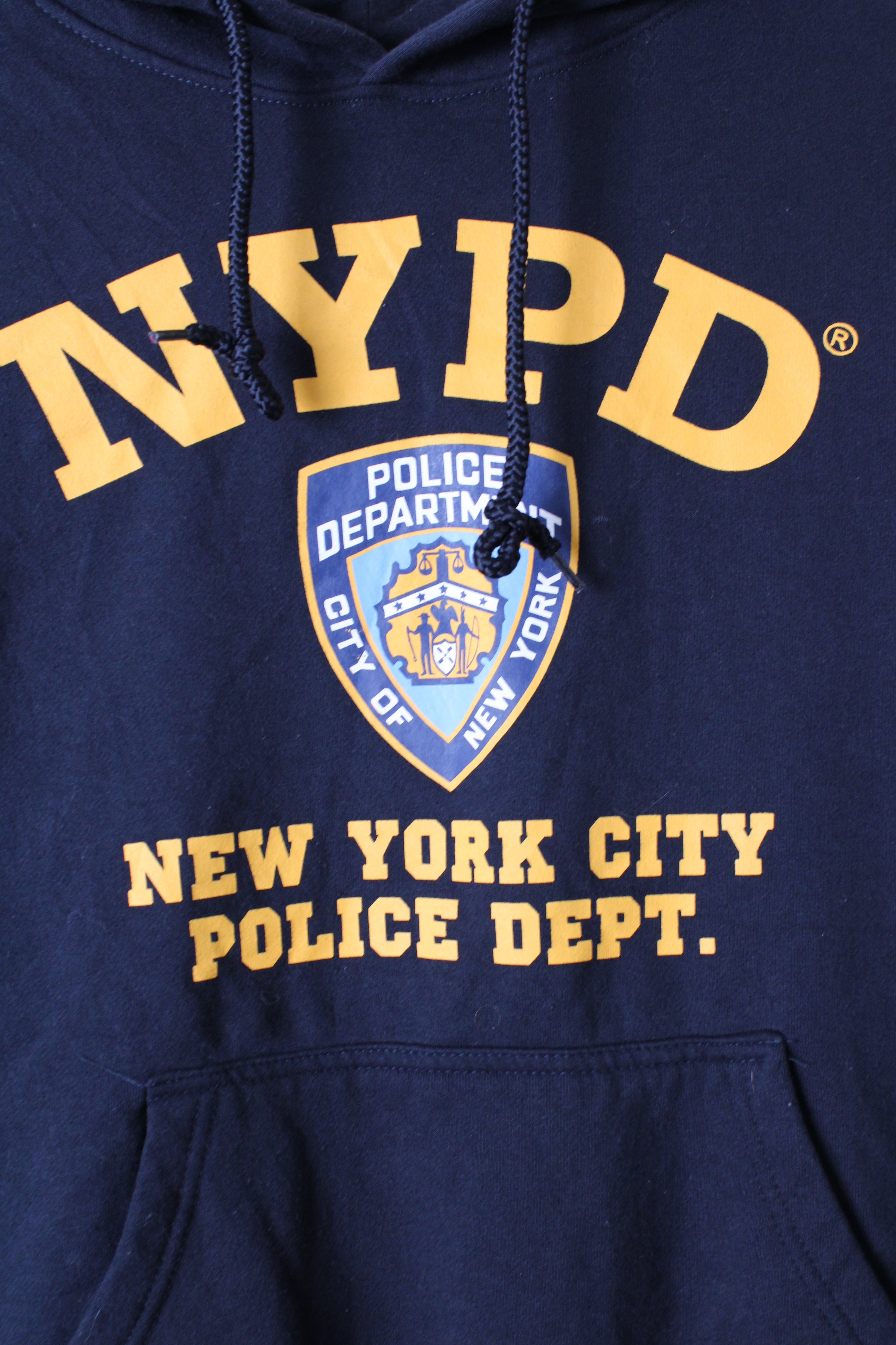 NYPD VINTAGE HOODIE BLUE - L