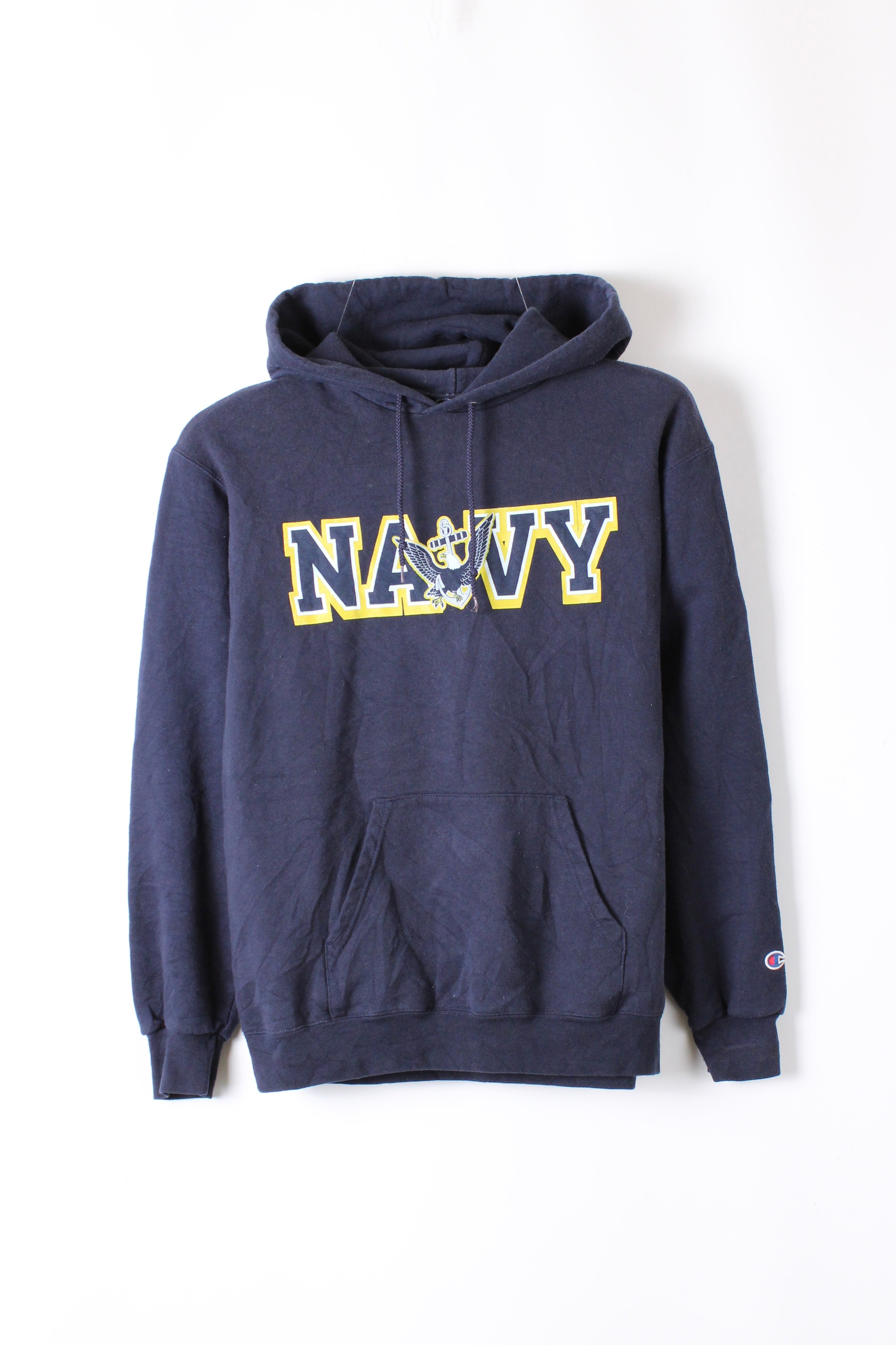 CHAMPION VINTAGE US ARMY NAVY HOODIE BLUE - M