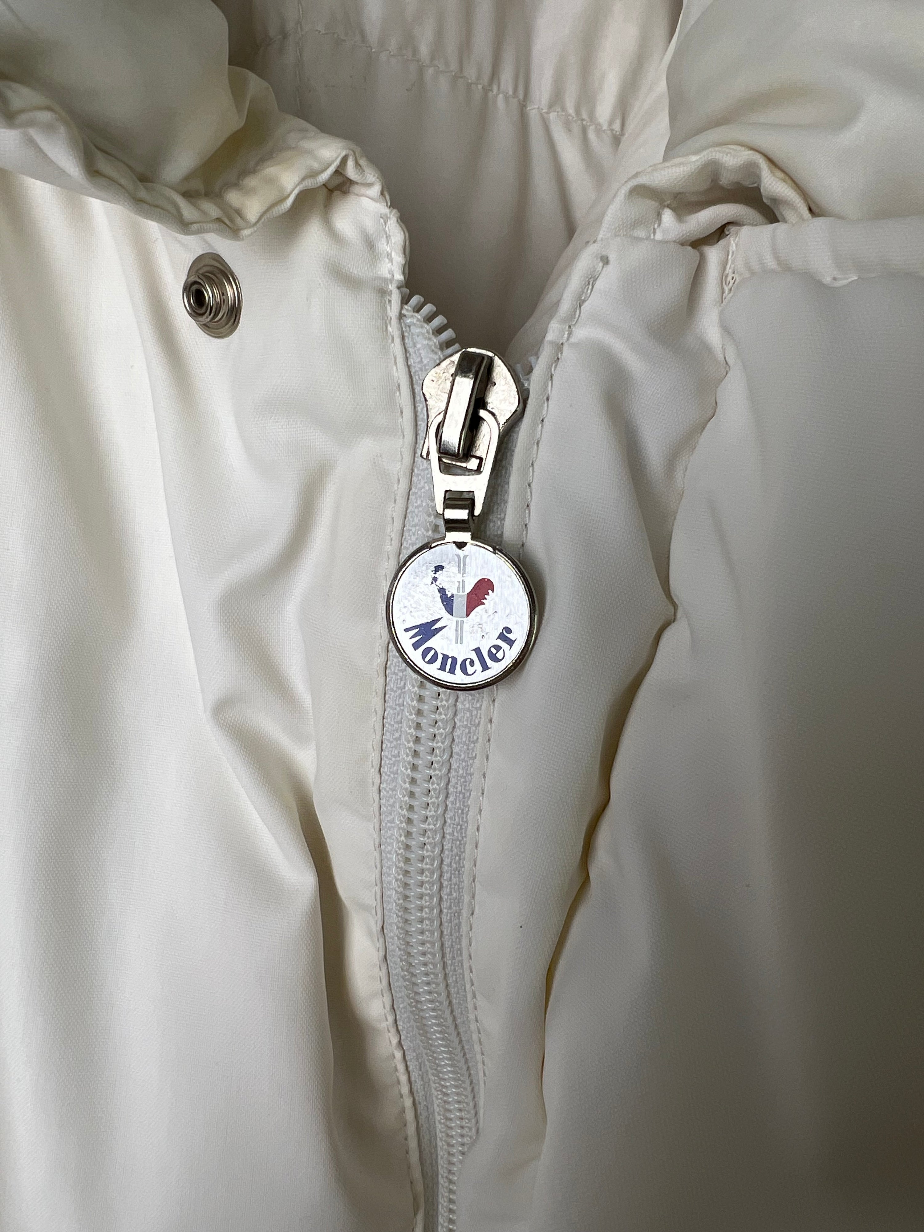 MONCLER GRENOBLE VINTAGE PARKA PUFFER WHITE - M/L