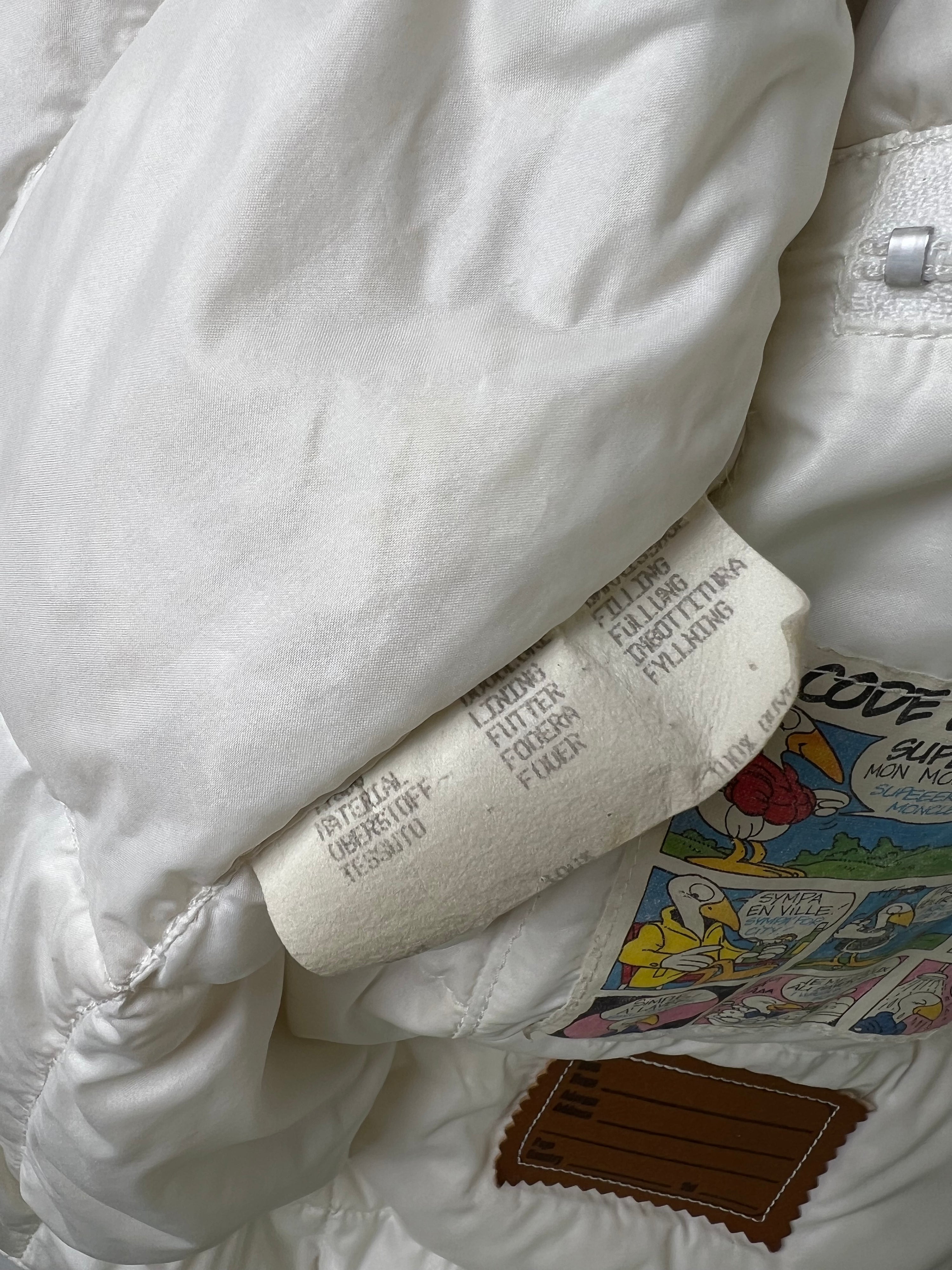 MONCLER GRENOBLE VINTAGE PARKA PUFFER WHITE - M/L