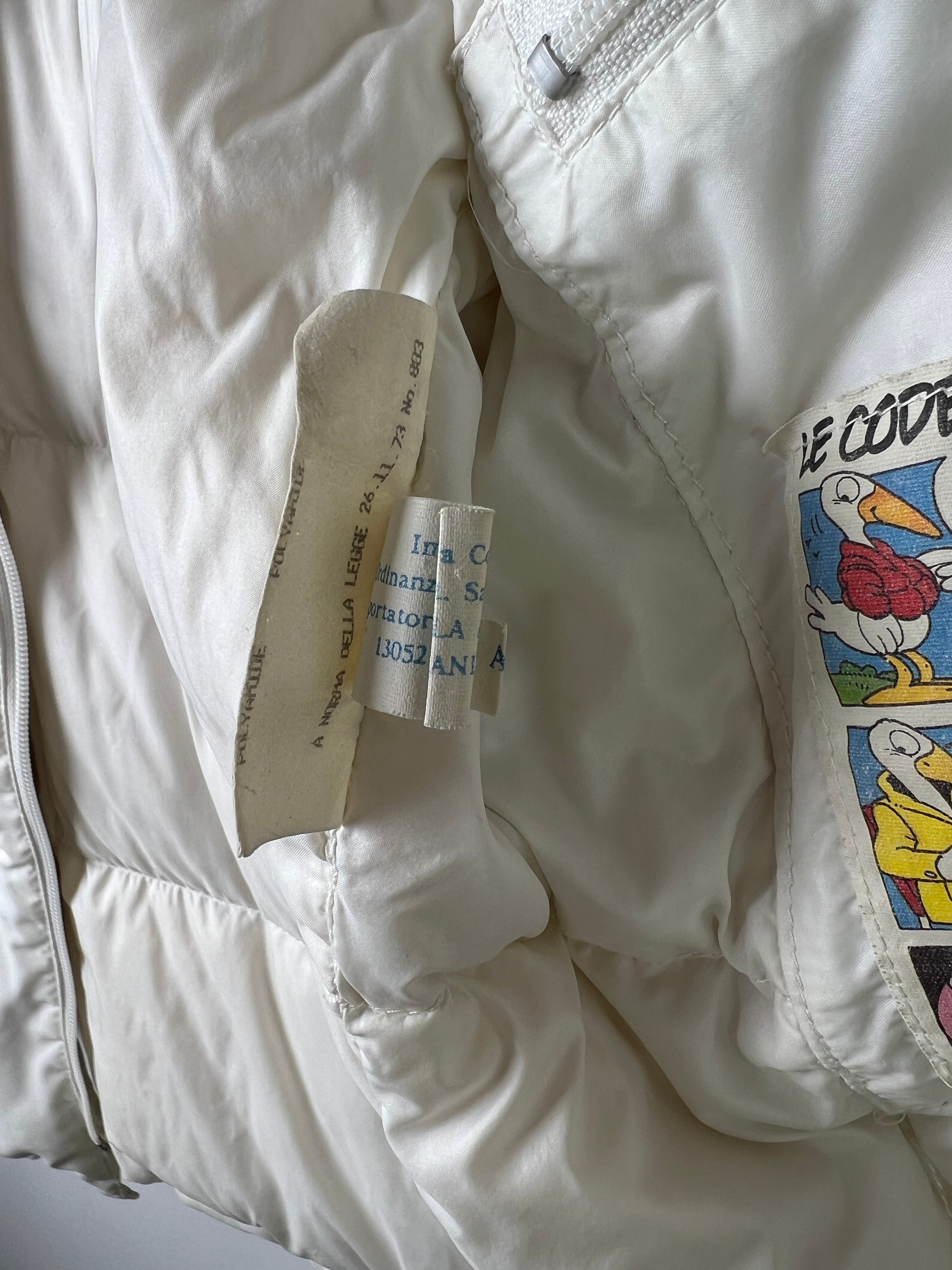 MONCLER GRENOBLE VINTAGE PARKA PUFFER WHITE - M/L