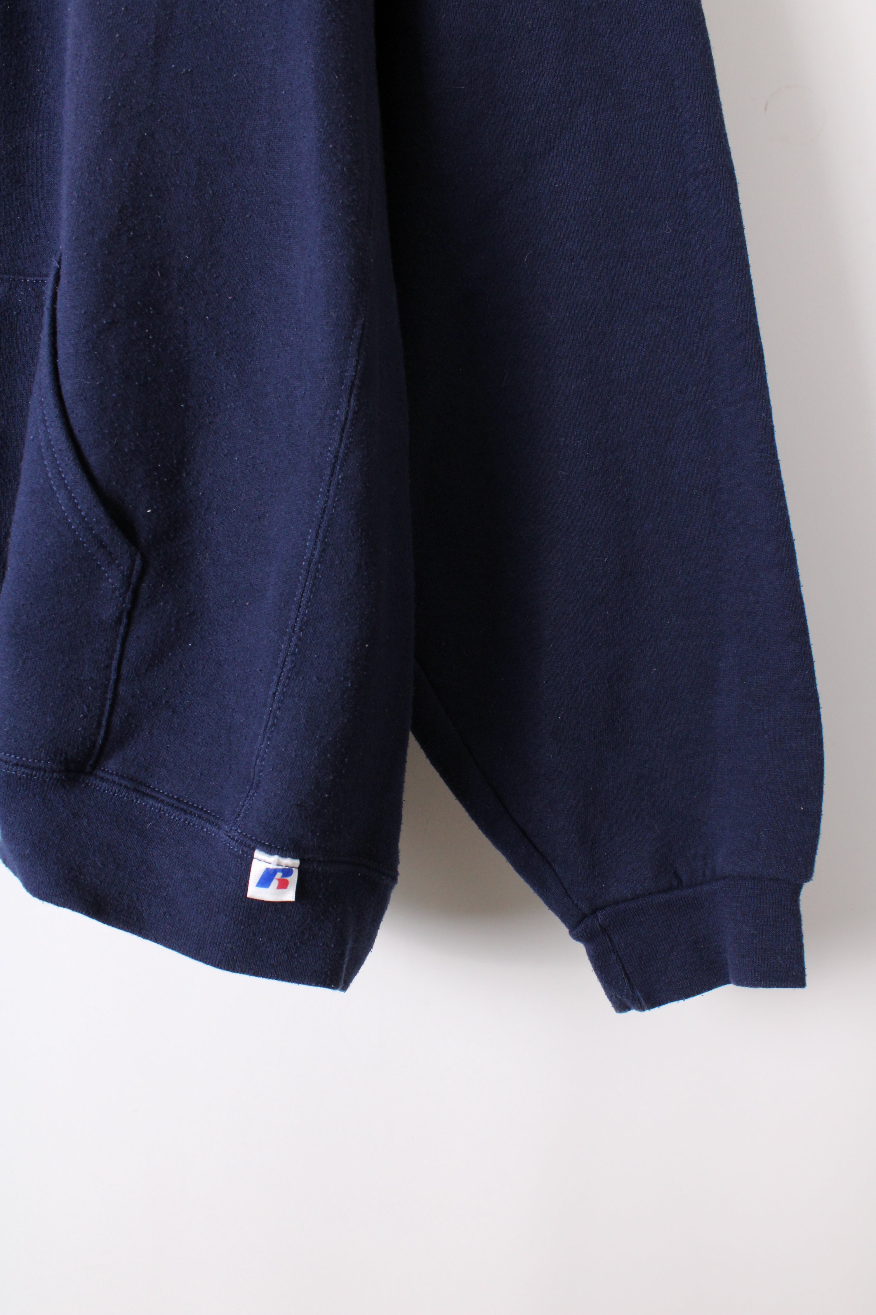 RUSSELL ATHLETIC VINTAGE HOODIE BLUE SFFD FIREMAN - XXL