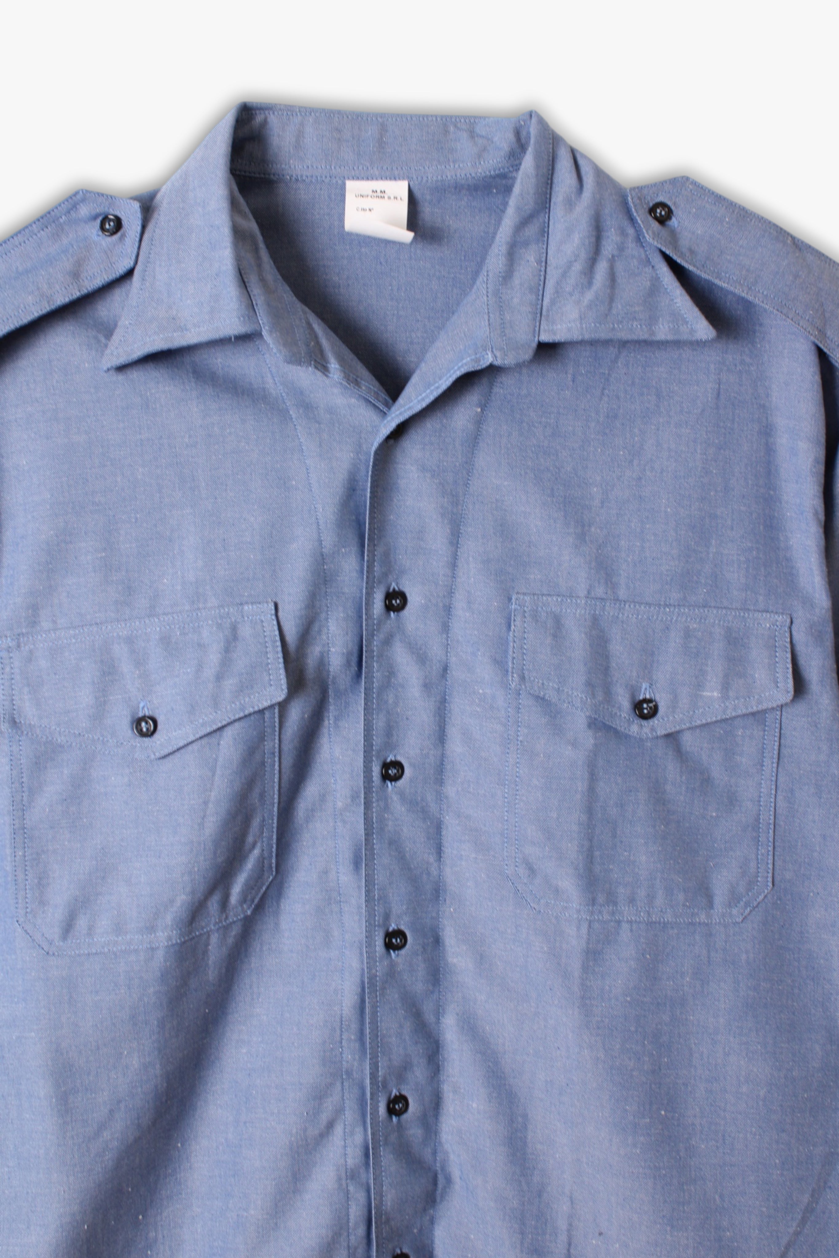 VINTAGE MARINA ITALIANA CHAMBRAY SHIRT LIGHT BLUE