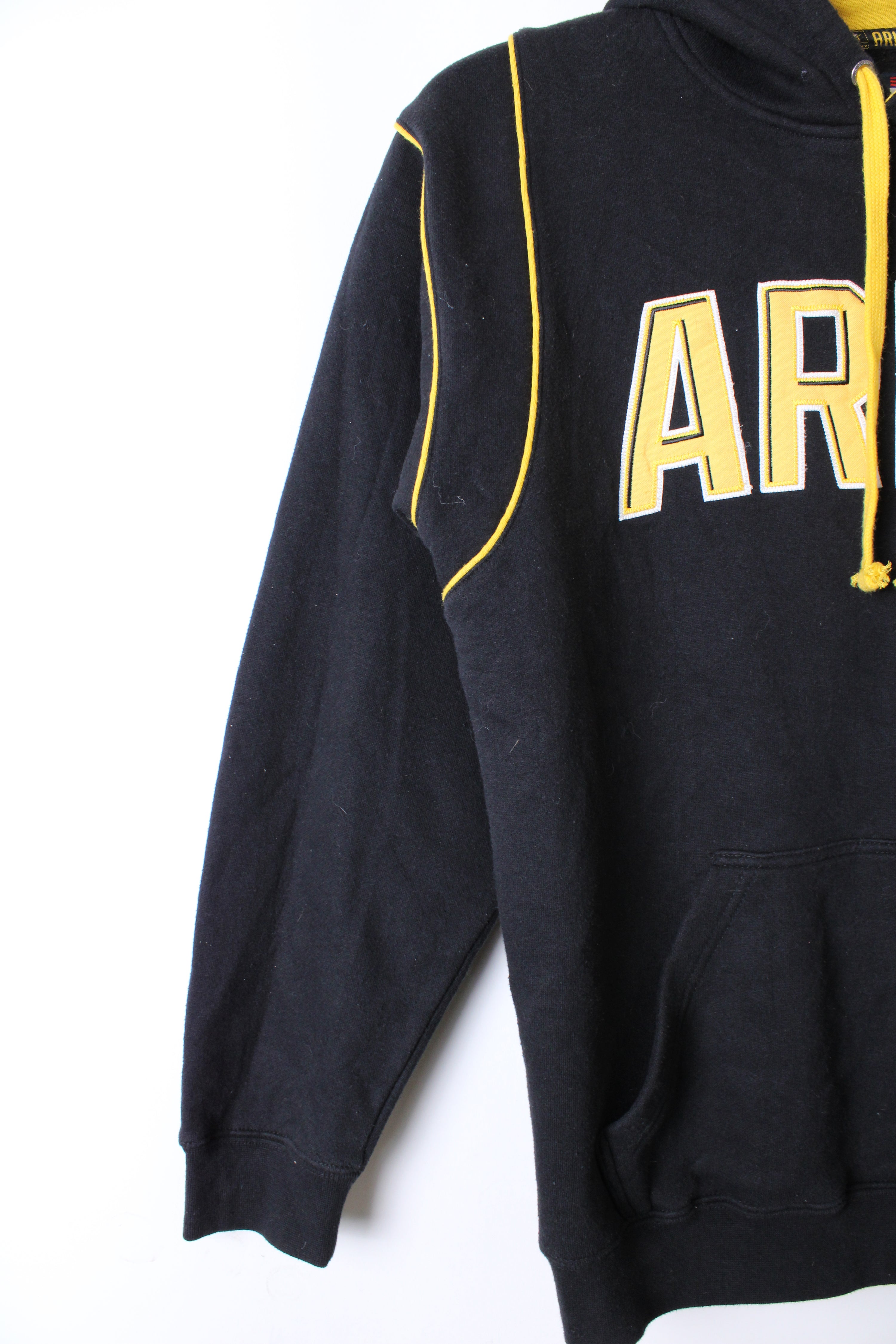 VINTAGE US ARMY HOODIE BLACK - L